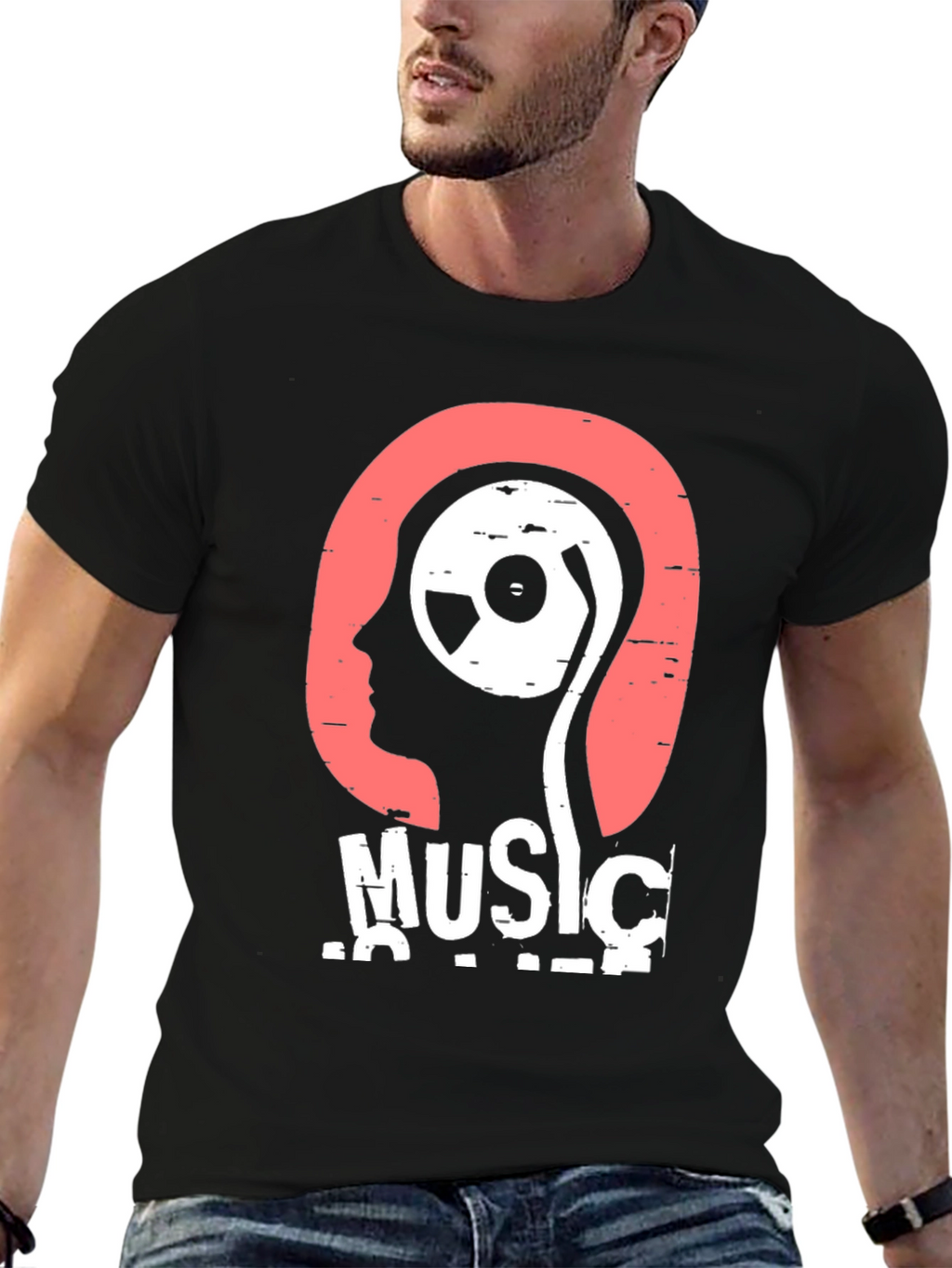 Music is Life T-Shirt - Stylish Graphic Tee