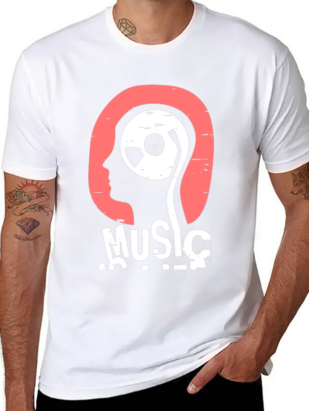 Music is Life T-Shirt - Stylish Graphic Tee
