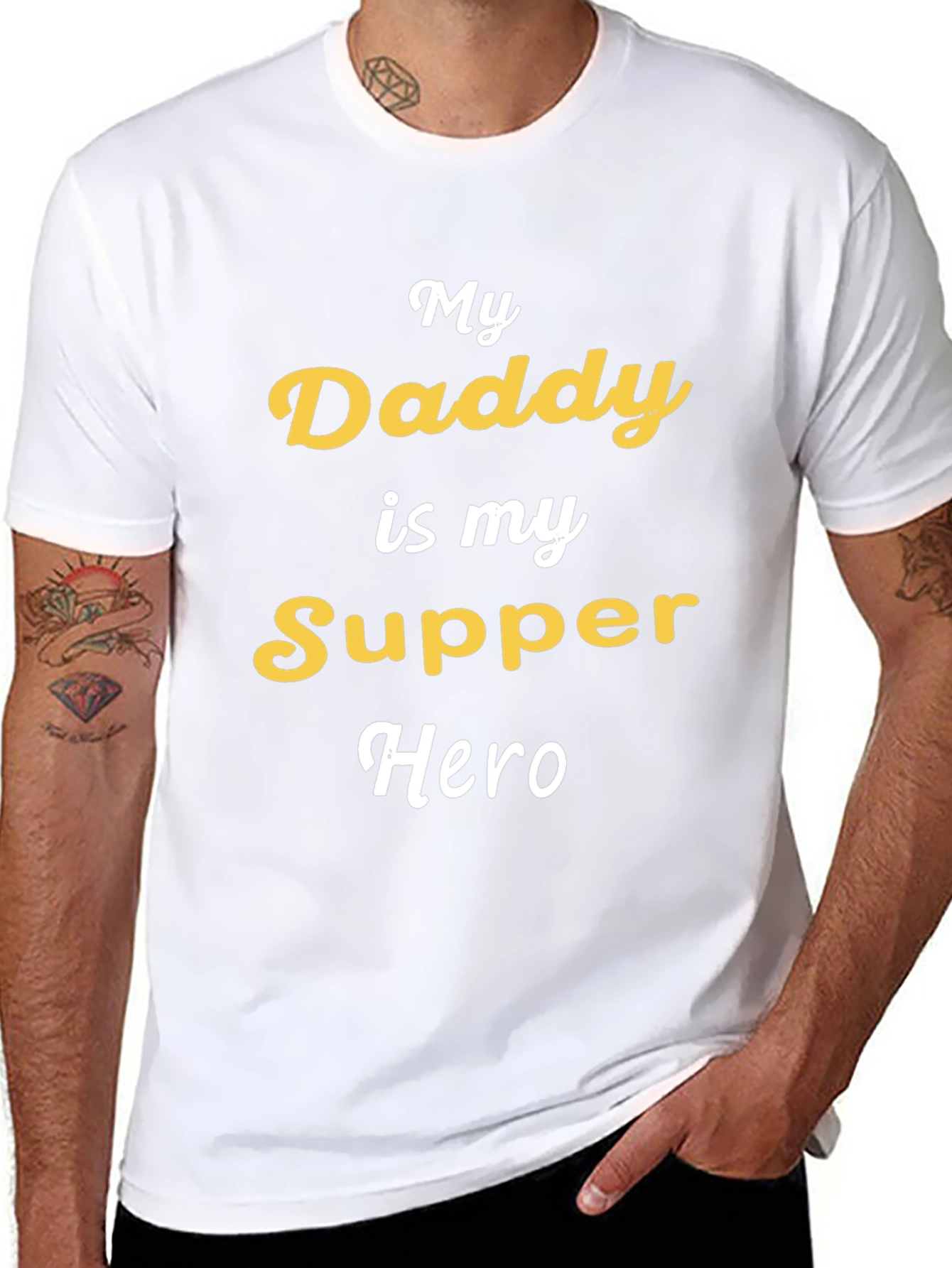 My Daddy is My Supper Hero Graphic Tee