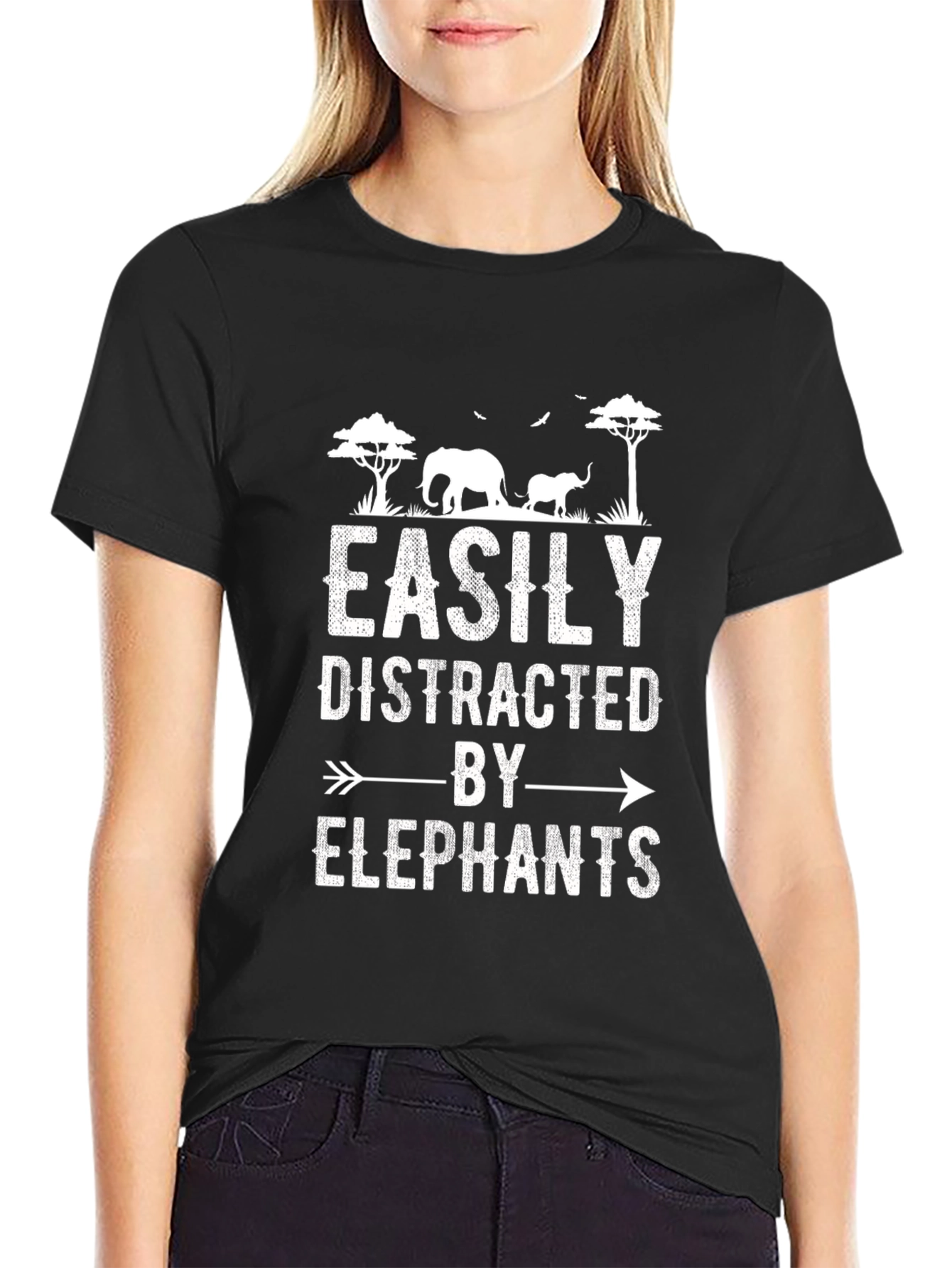 Easily Distracted by Elephants T-Shirt