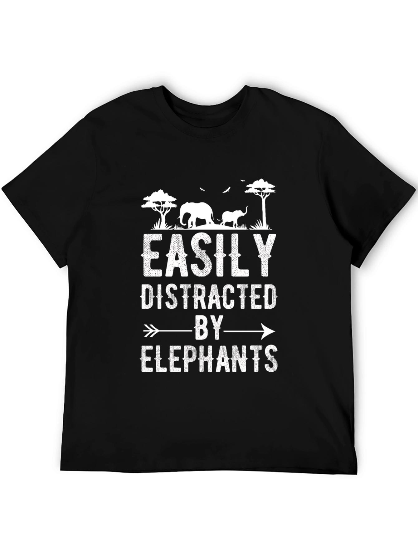 Easily Distracted by Elephants T-Shirt