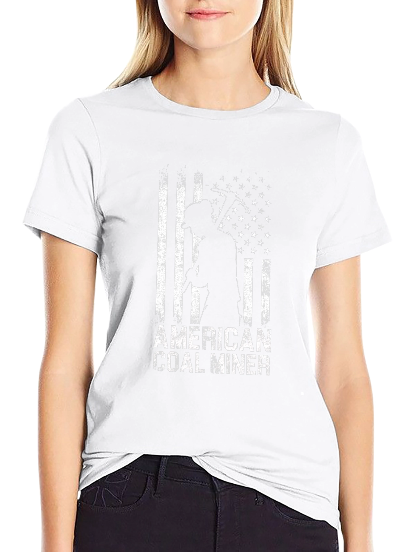 American Coal Miner Graphic T-Shirt