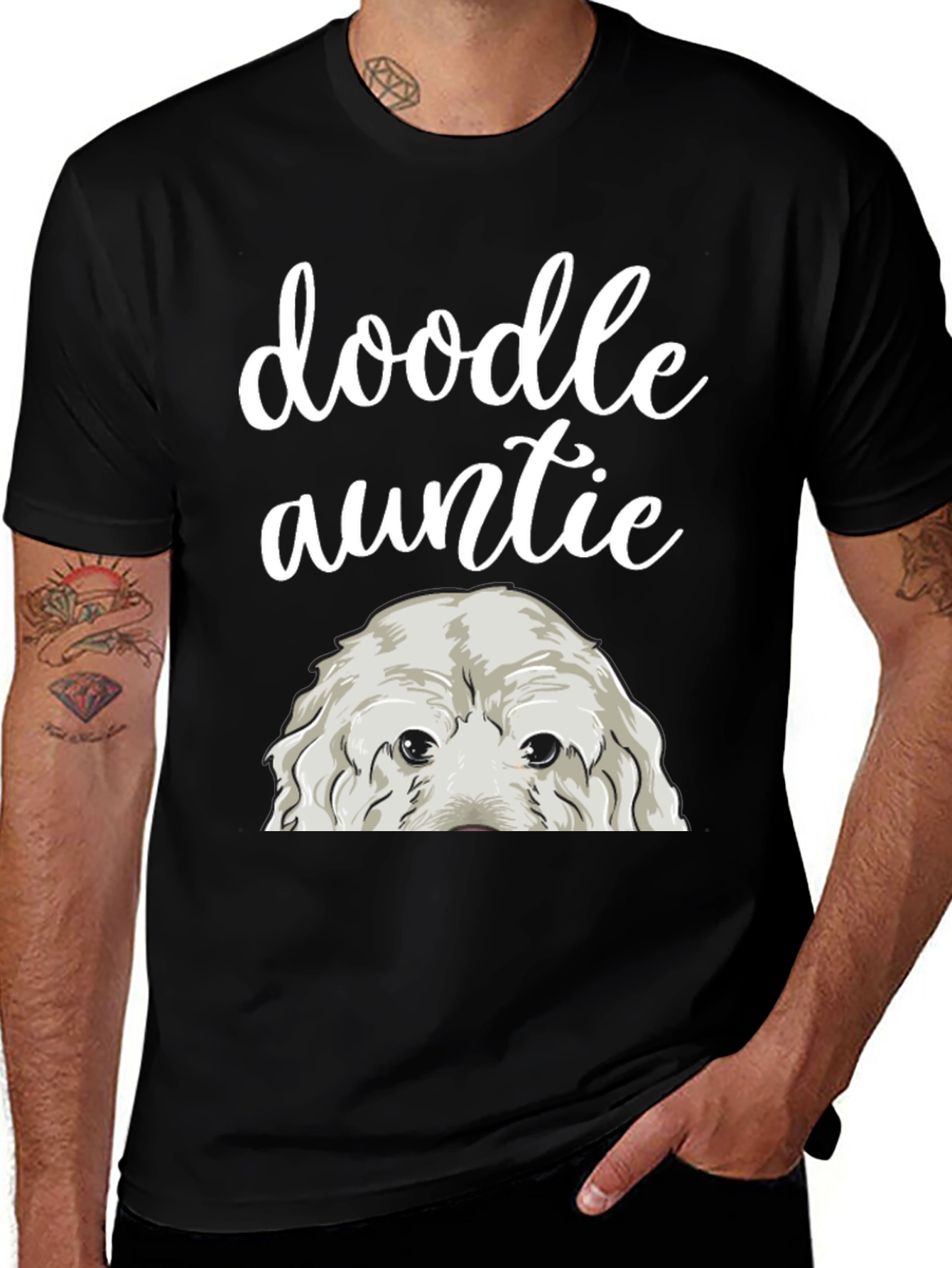 Doodle Auntie T-Shirt | Goldendoodle Dog Lover Tee