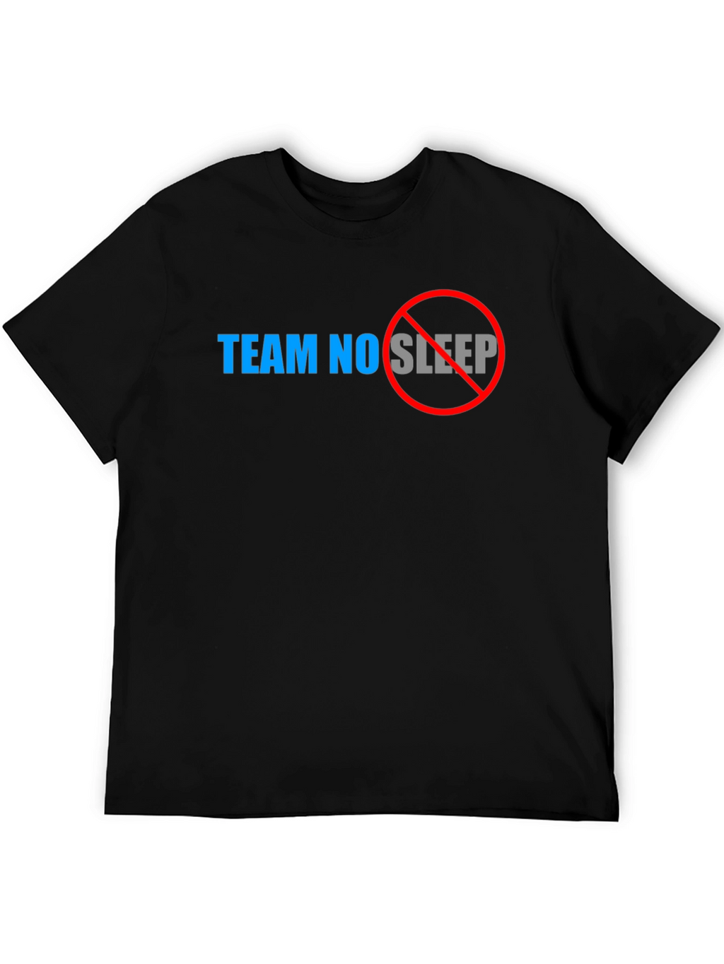 Team No Sleep Graphic Tee - Black Cotton Shirt