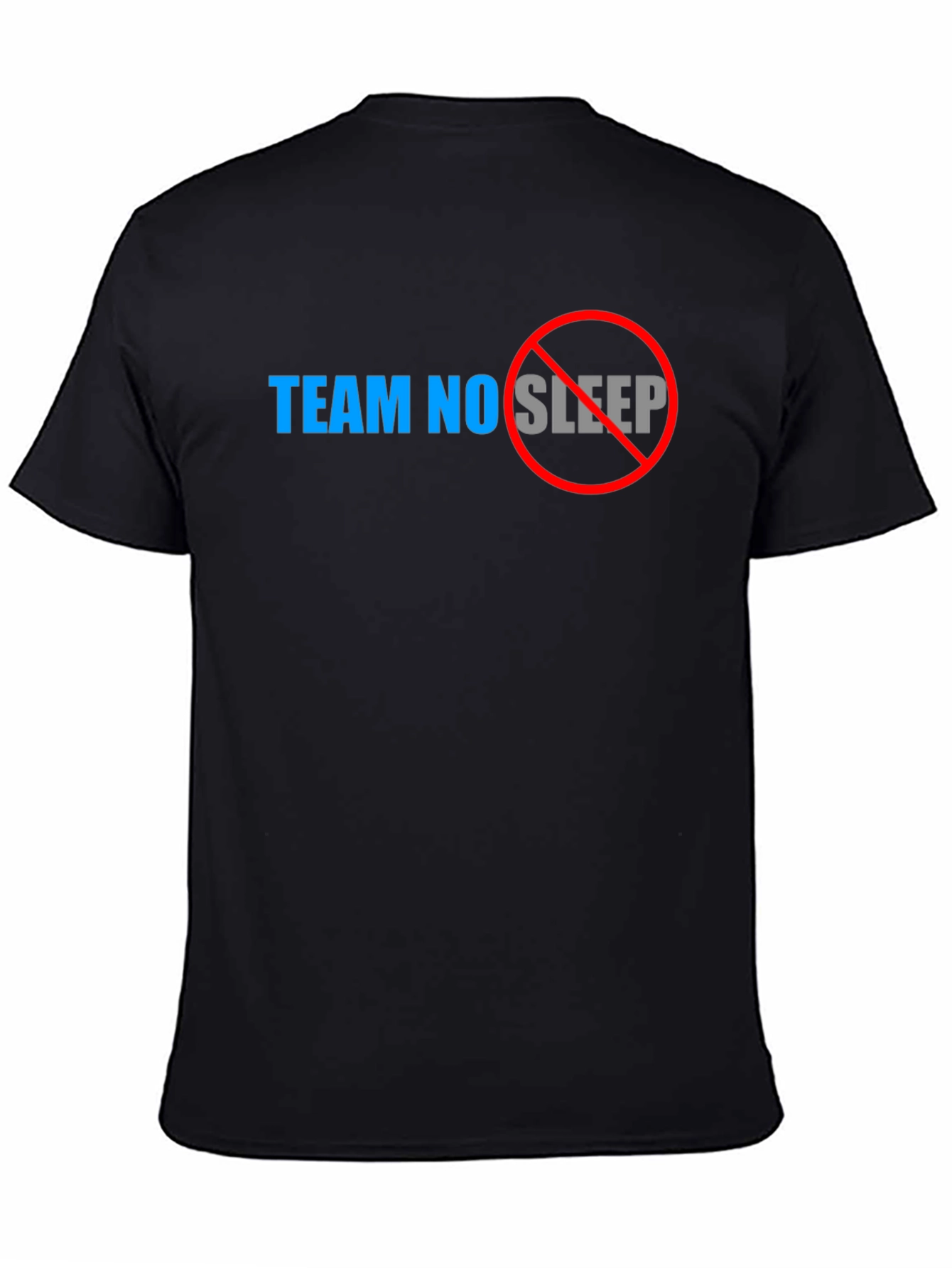 Team No Sleep Graphic Tee - Black Cotton Shirt