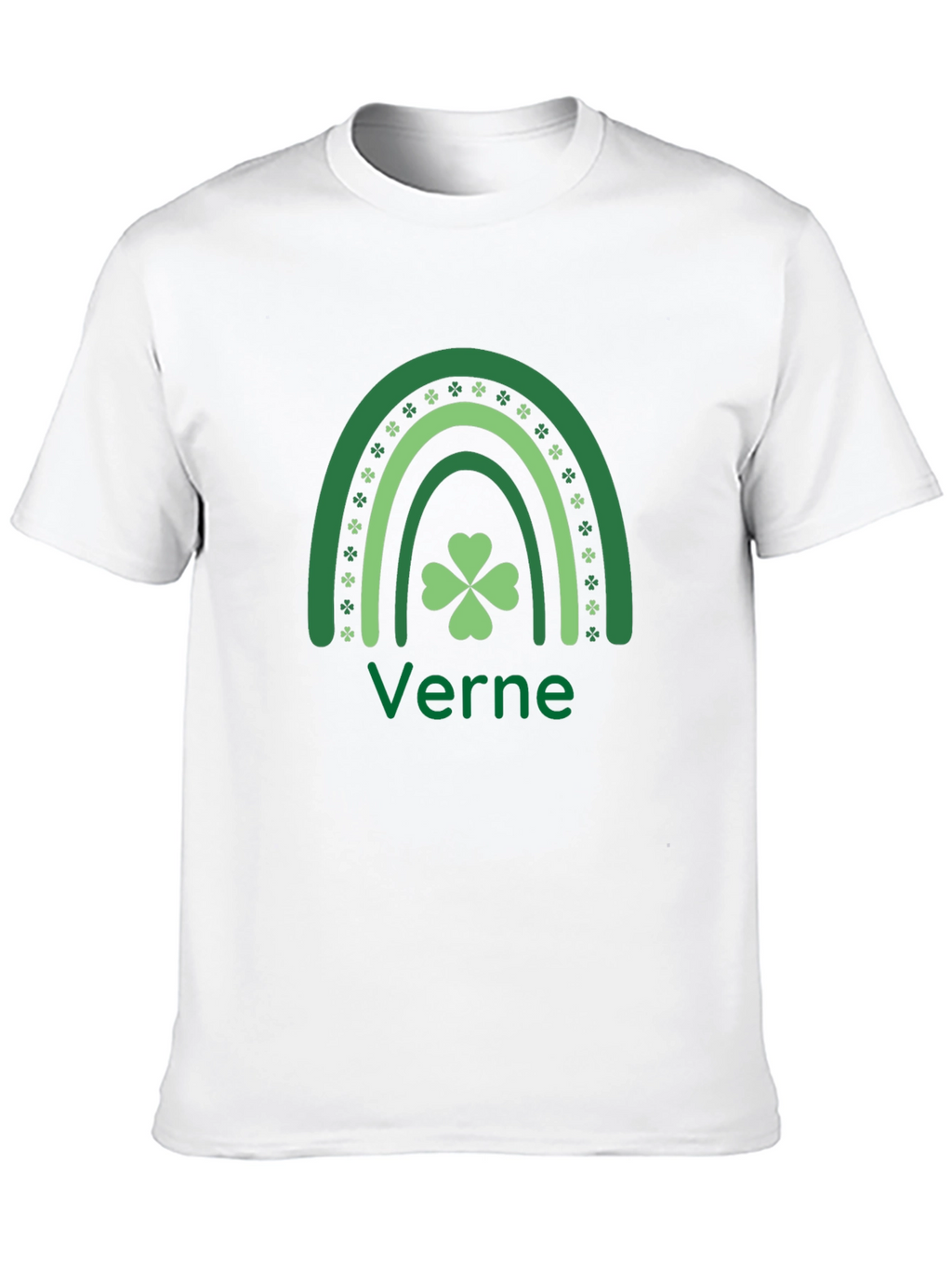 St. Patricks Day Verne T-Shirt Clover Rainbow