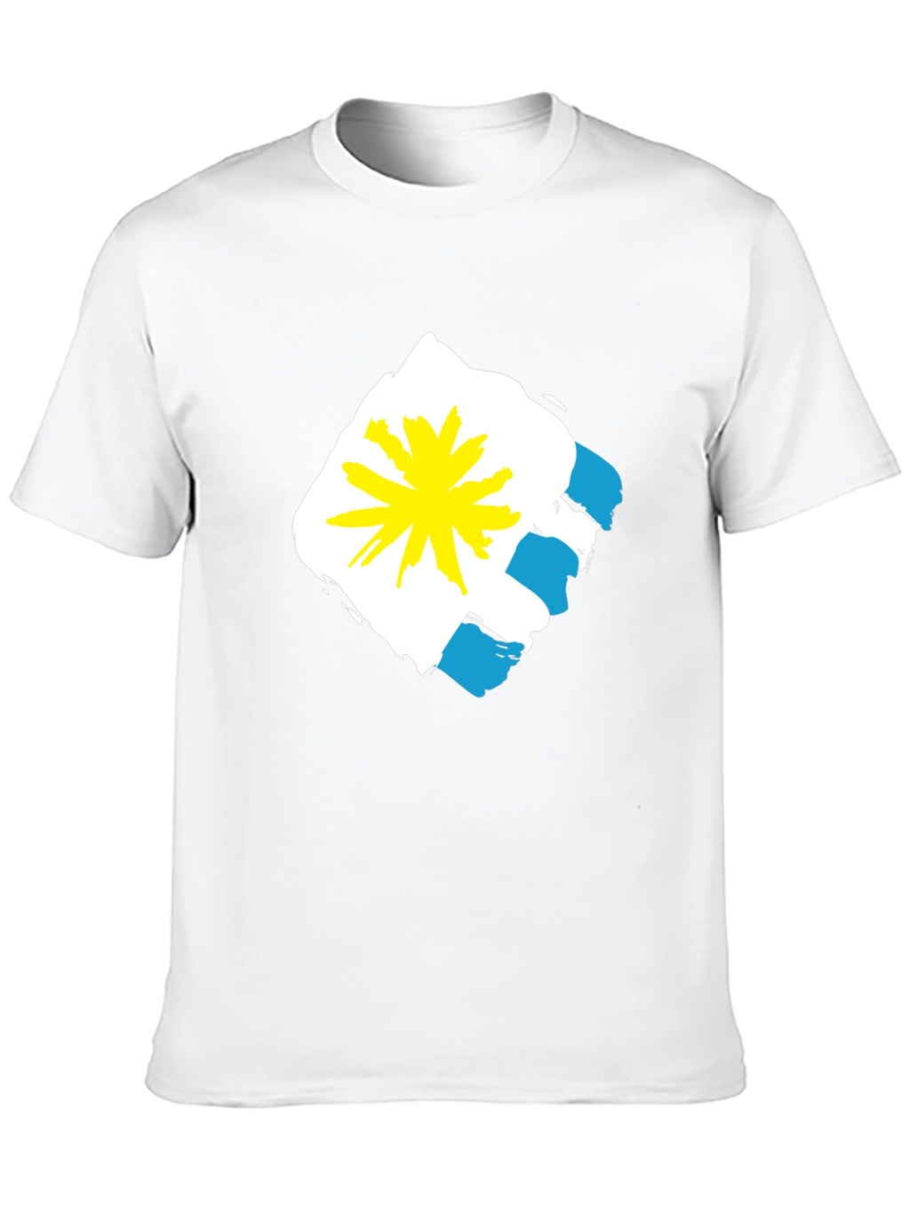 Abstract Graphic Tee - Black Casual Shirt