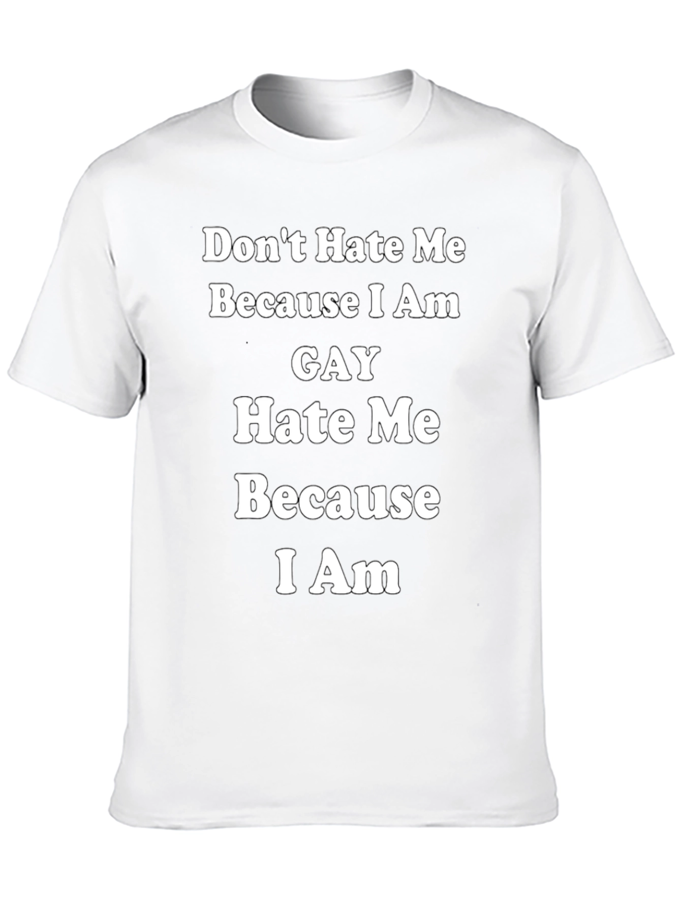 Gay Pride T-Shirt: Dont Hate Me