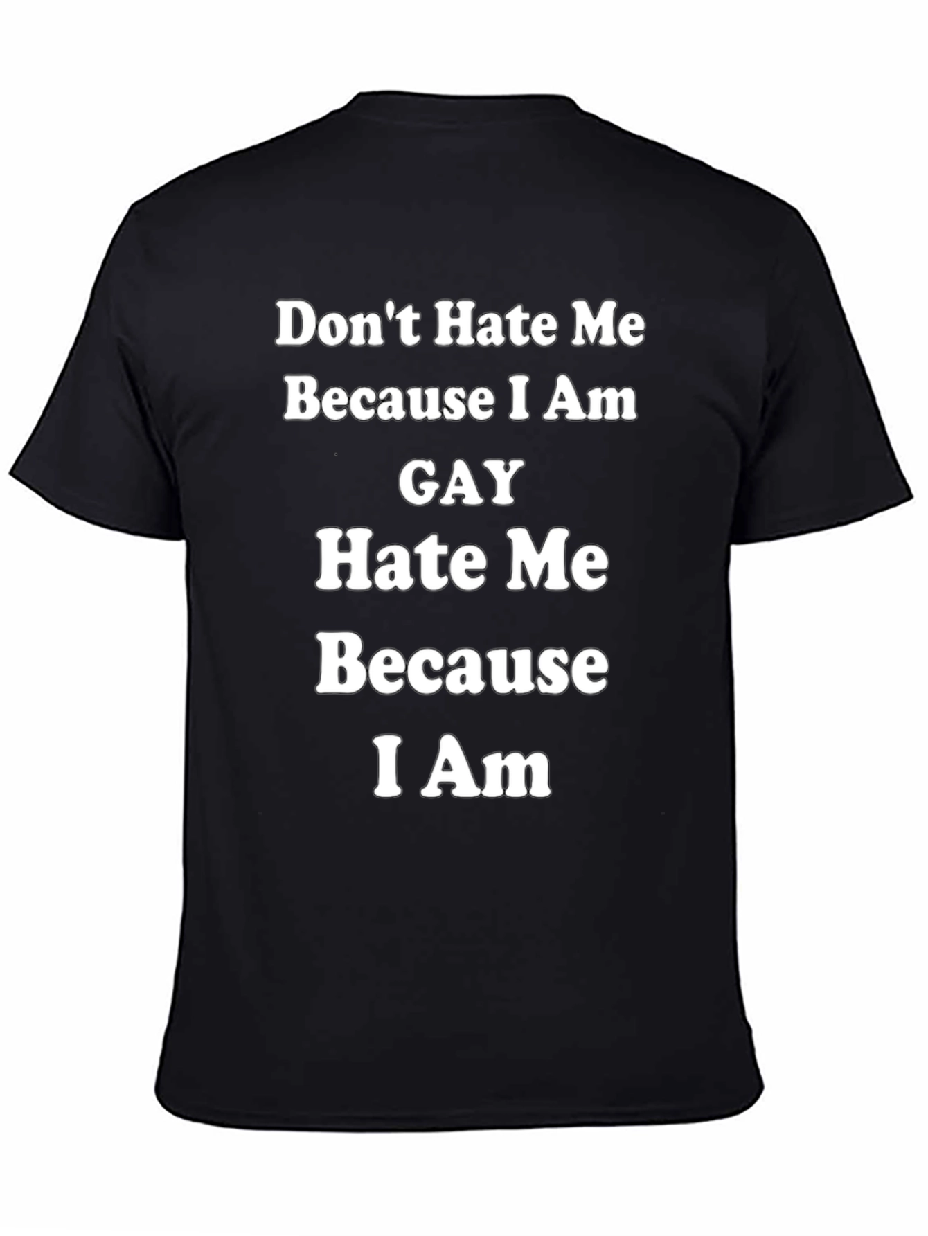 Gay Pride T-Shirt: Dont Hate Me