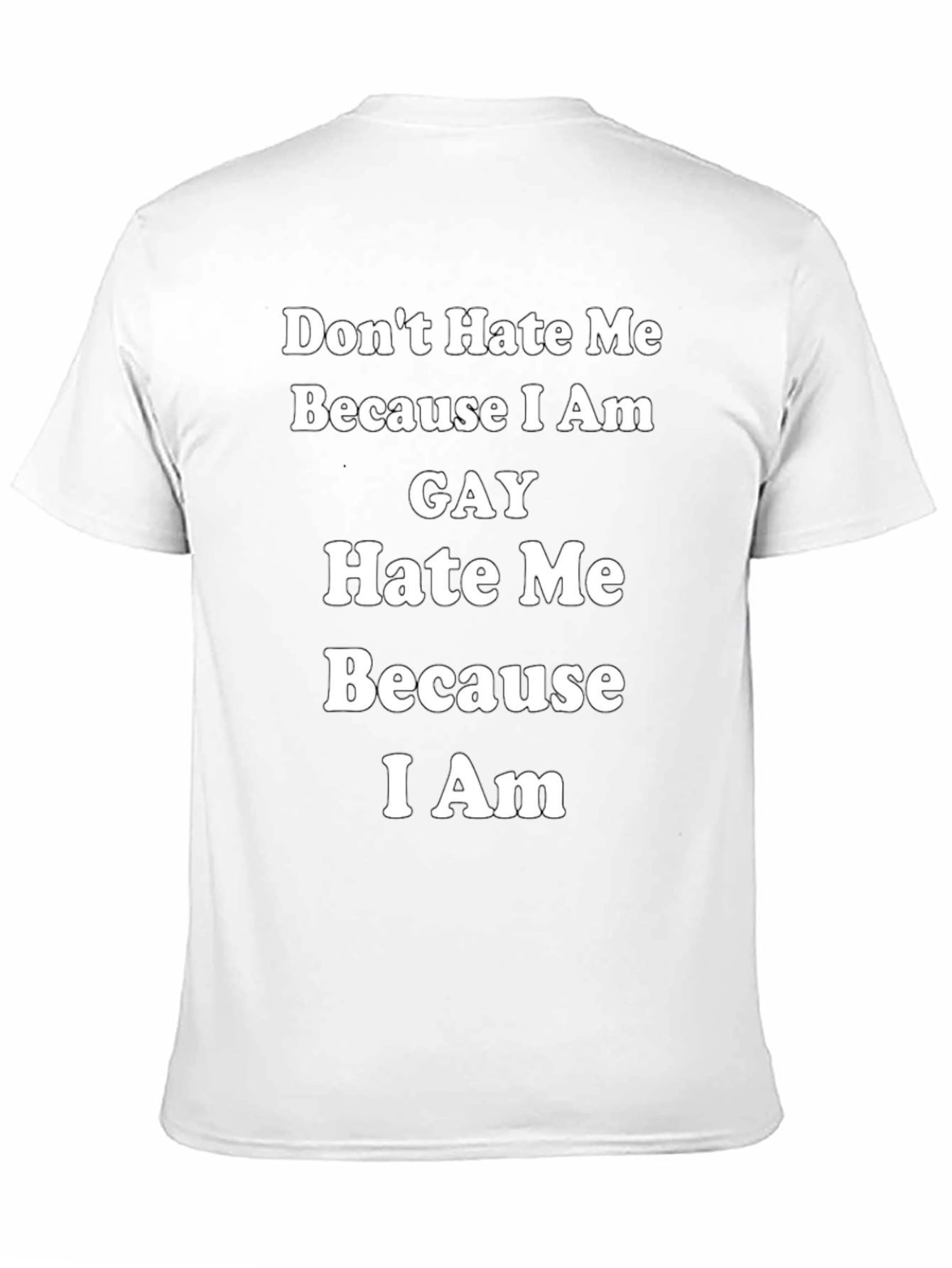Gay Pride T-Shirt: Dont Hate Me