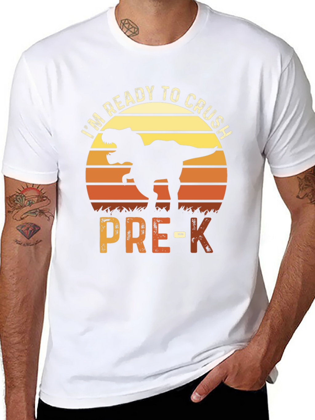 Ready to Crush Pre-K Dinosaur T-Shirt
