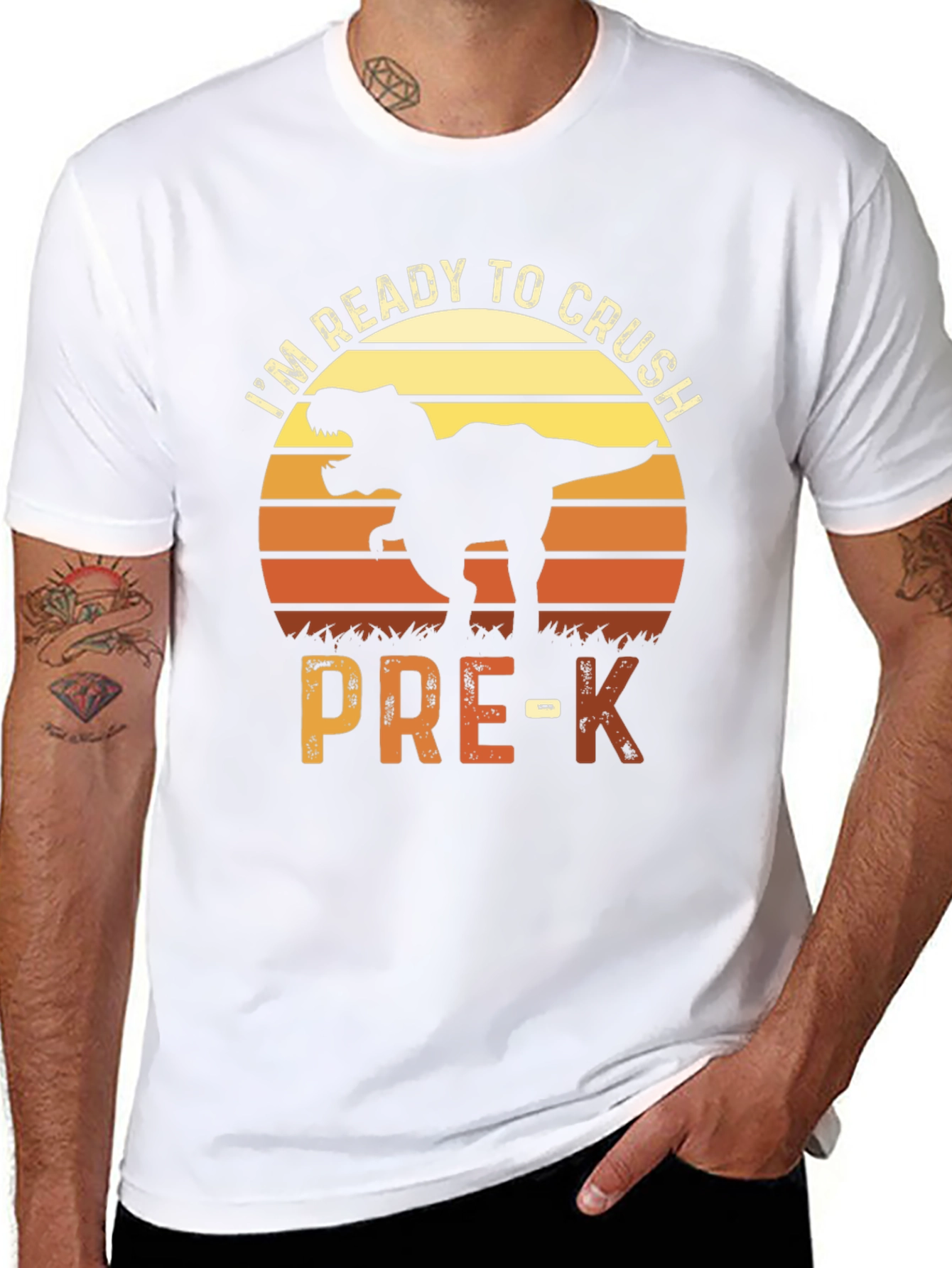 Ready to Crush Pre-K Dinosaur T-Shirt