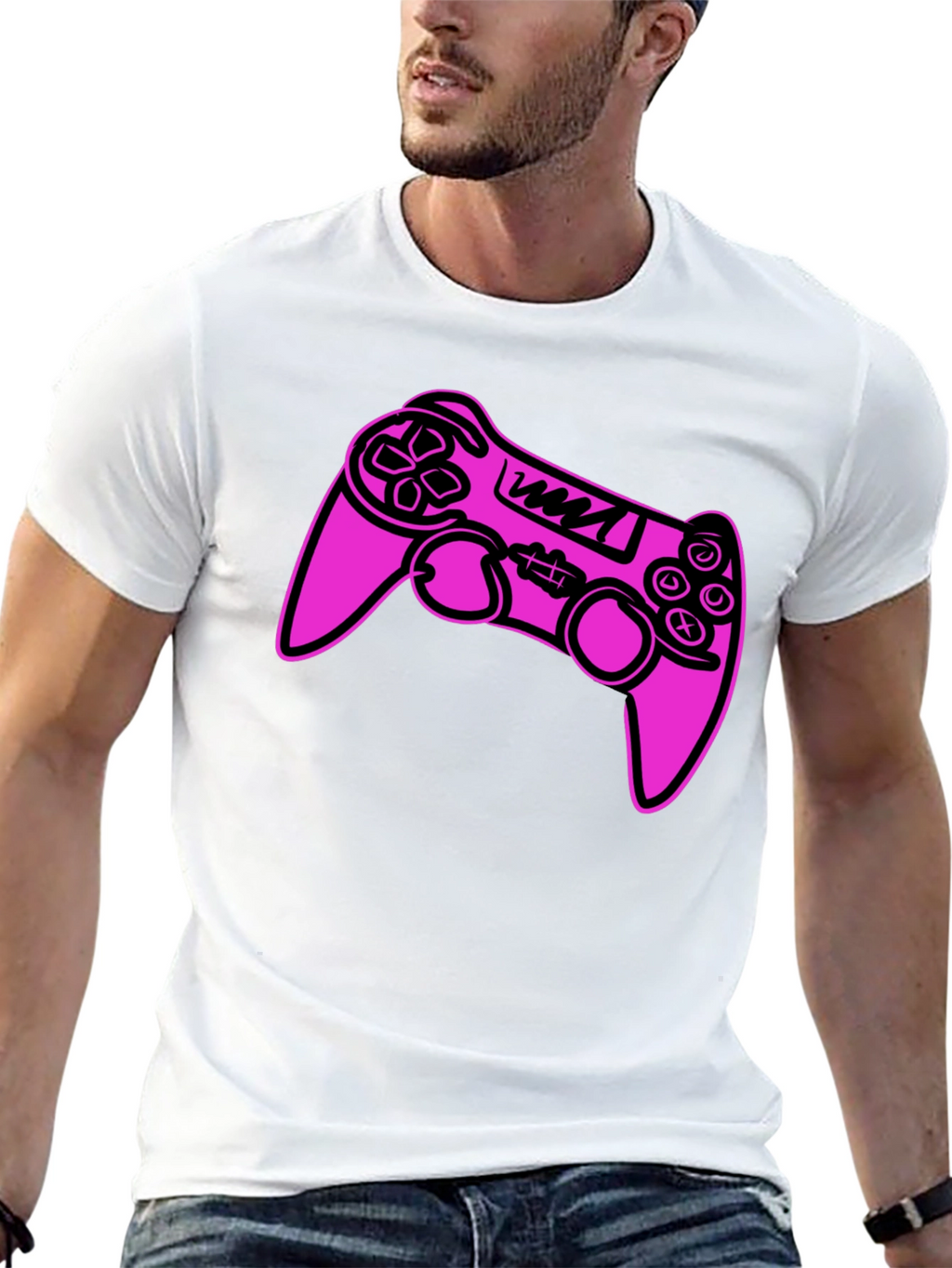 Gamer T-Shirt - Controller Design - Black
