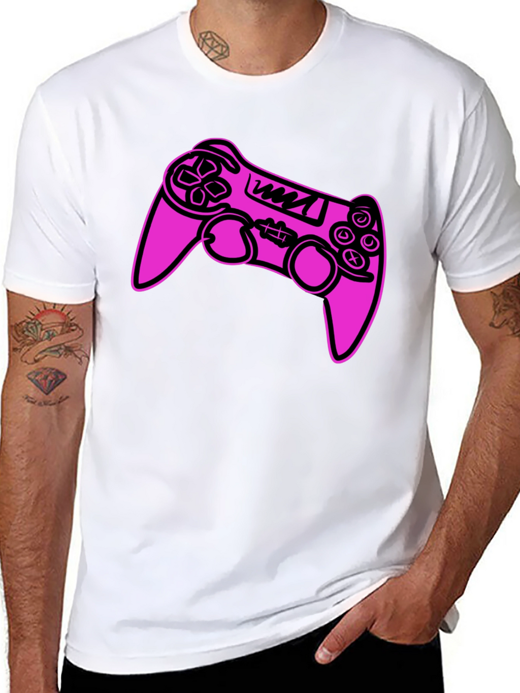 Gamer T-Shirt - Controller Design - Black