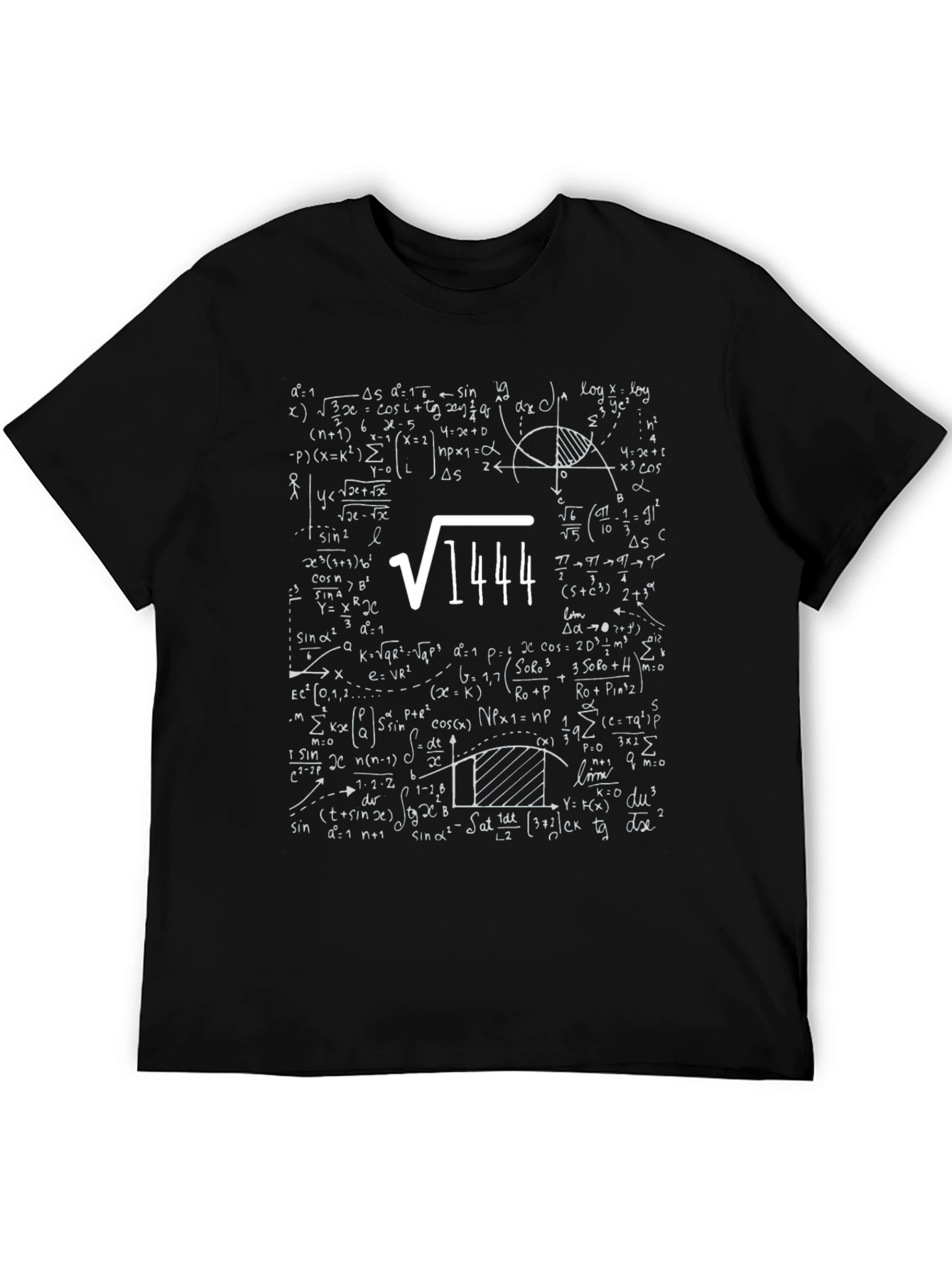 Math Formula T-Shirt: Square Root of 1444 = 38