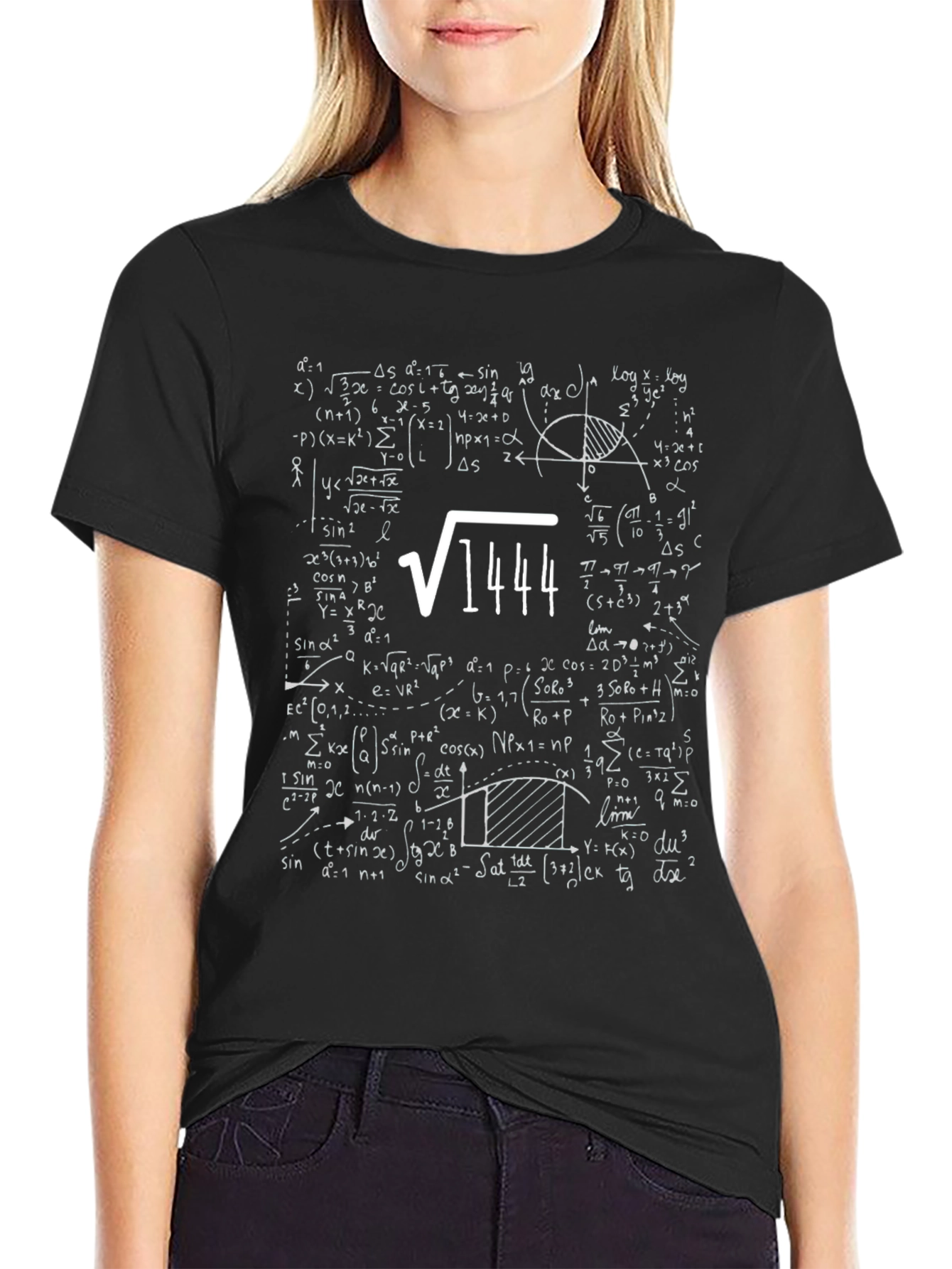 Math Formula T-Shirt: Square Root of 1444 = 38