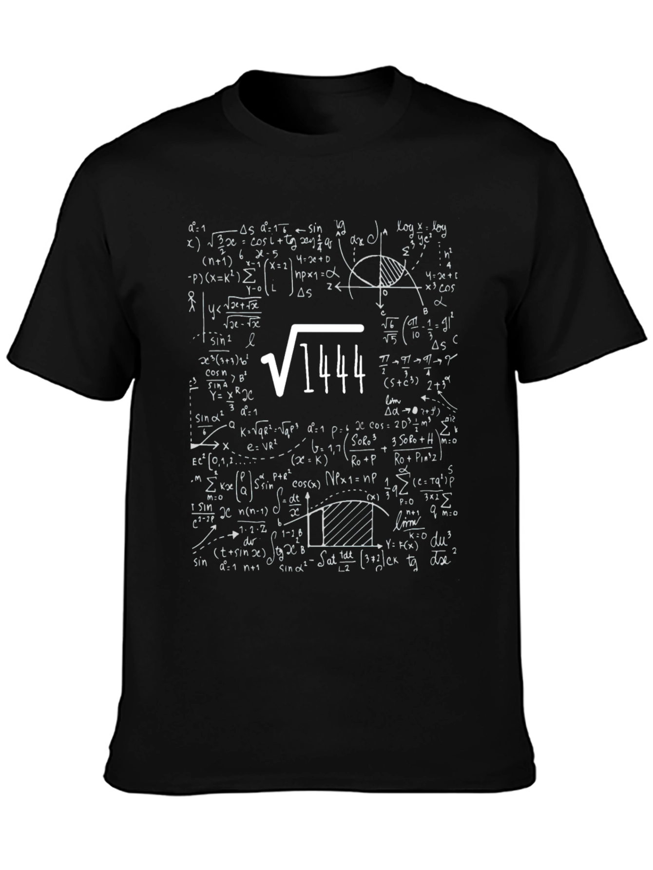 Math Formula T-Shirt: Square Root of 1444 = 38