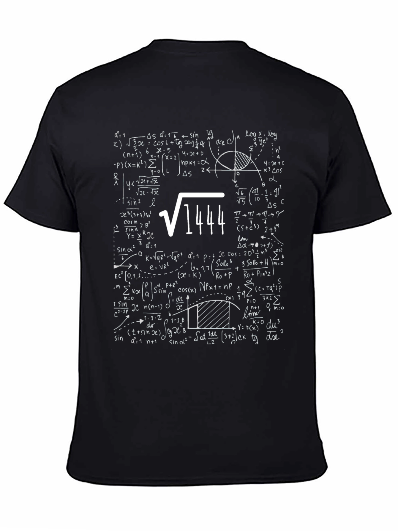 Math Formula T-Shirt: Square Root of 1444 = 38