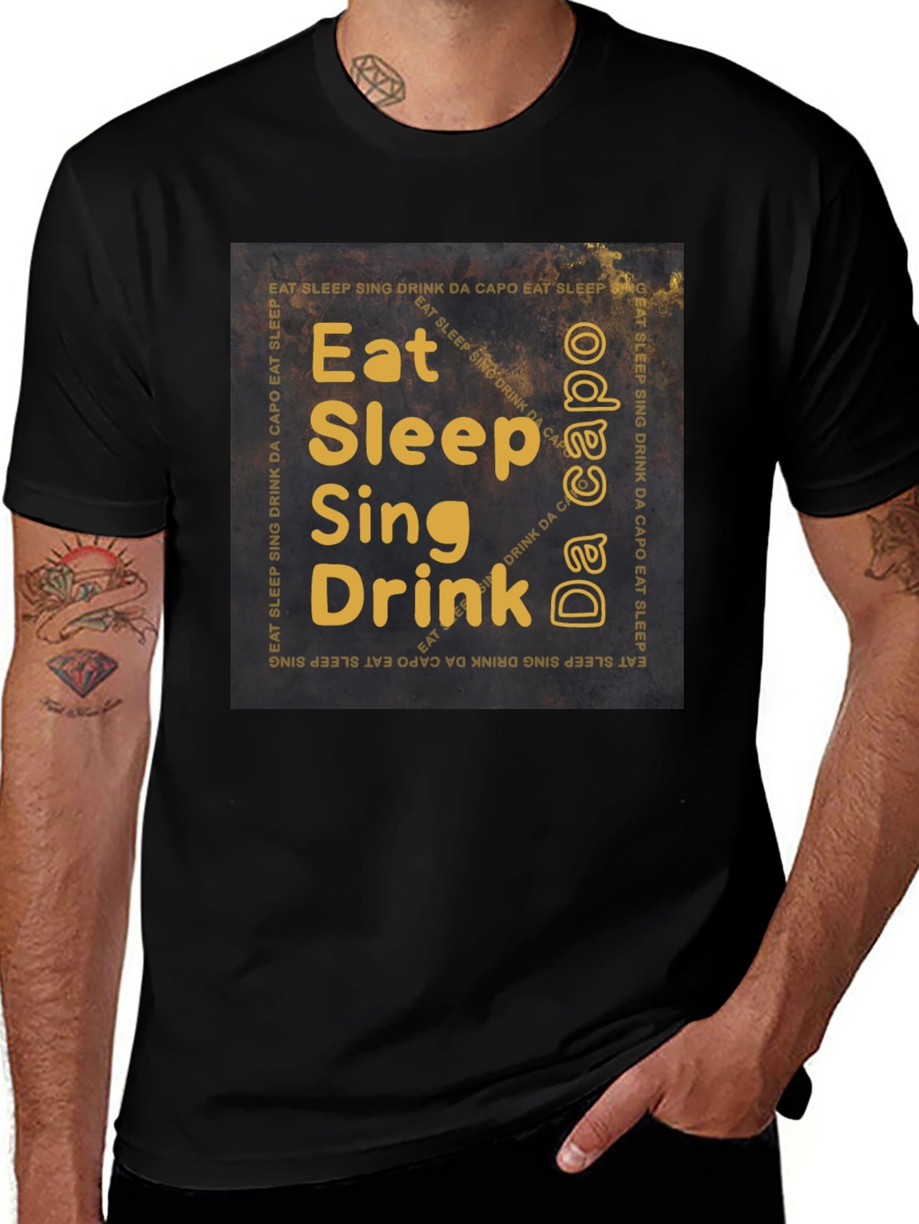 Eat Sleep Sing Drink T-Shirt - Musicians Daily Life