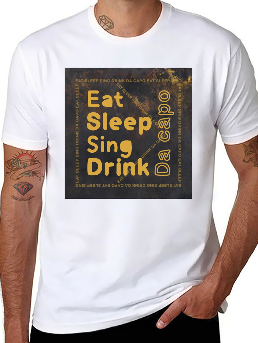 Eat Sleep Sing Drink T-Shirt - Musicians Daily Life