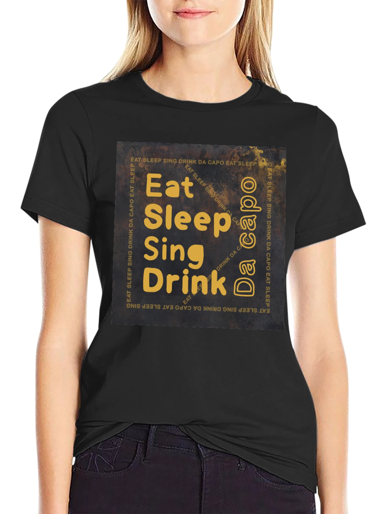 Eat Sleep Sing Drink T-Shirt - Musicians Daily Life