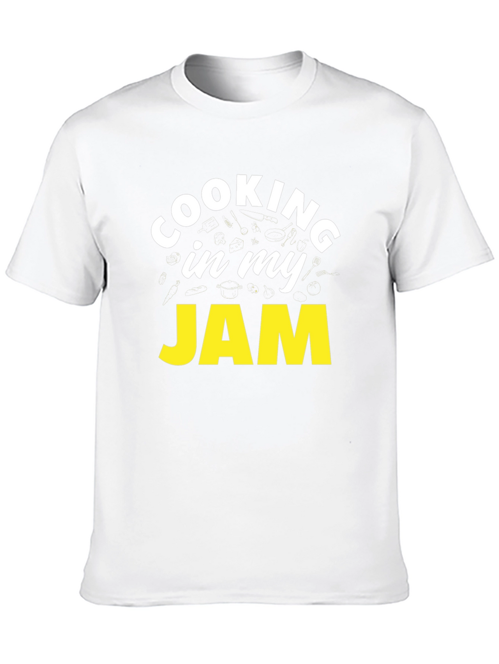 Cooking In My Jam Black Graphic Tee