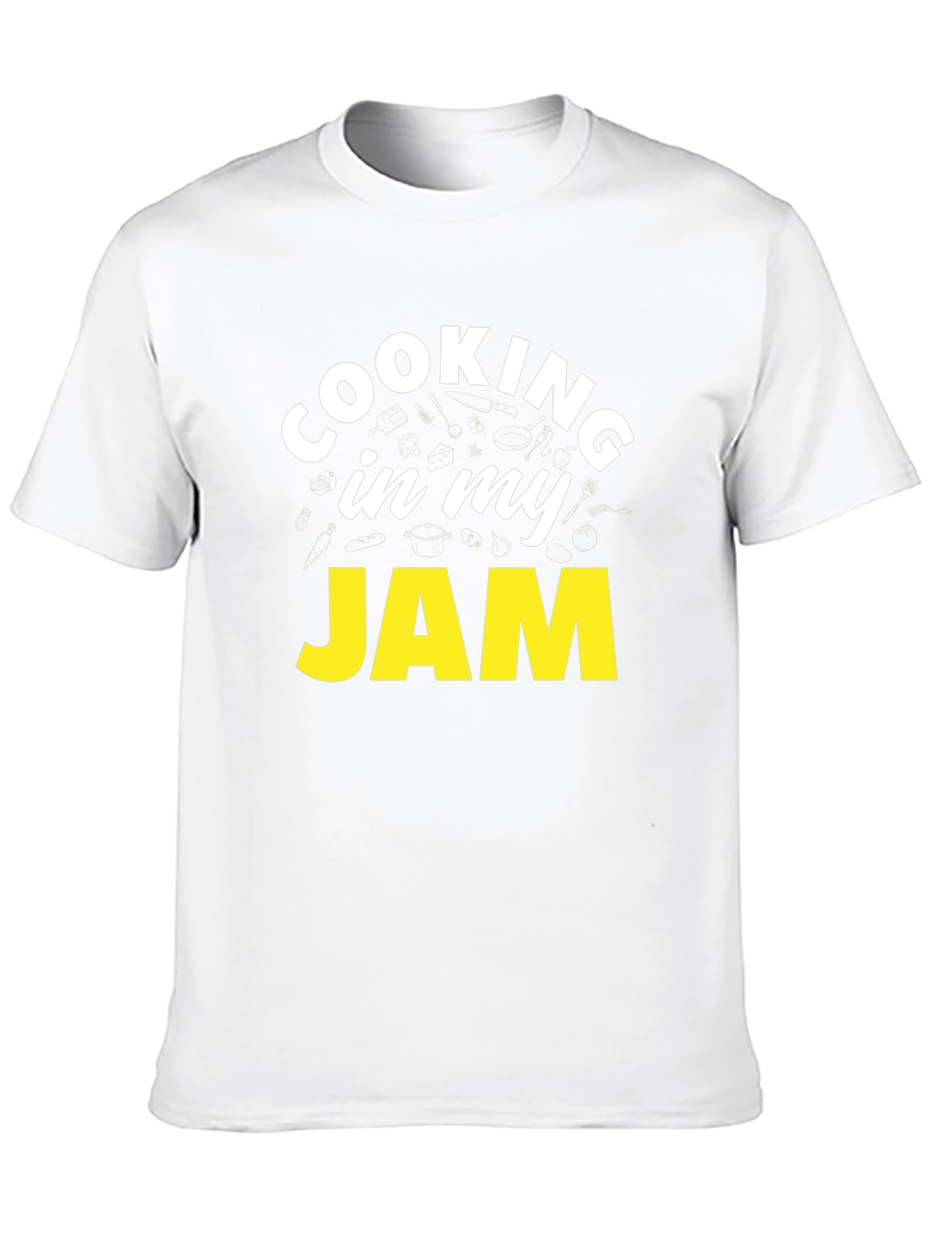 Cooking In My Jam Black Graphic Tee