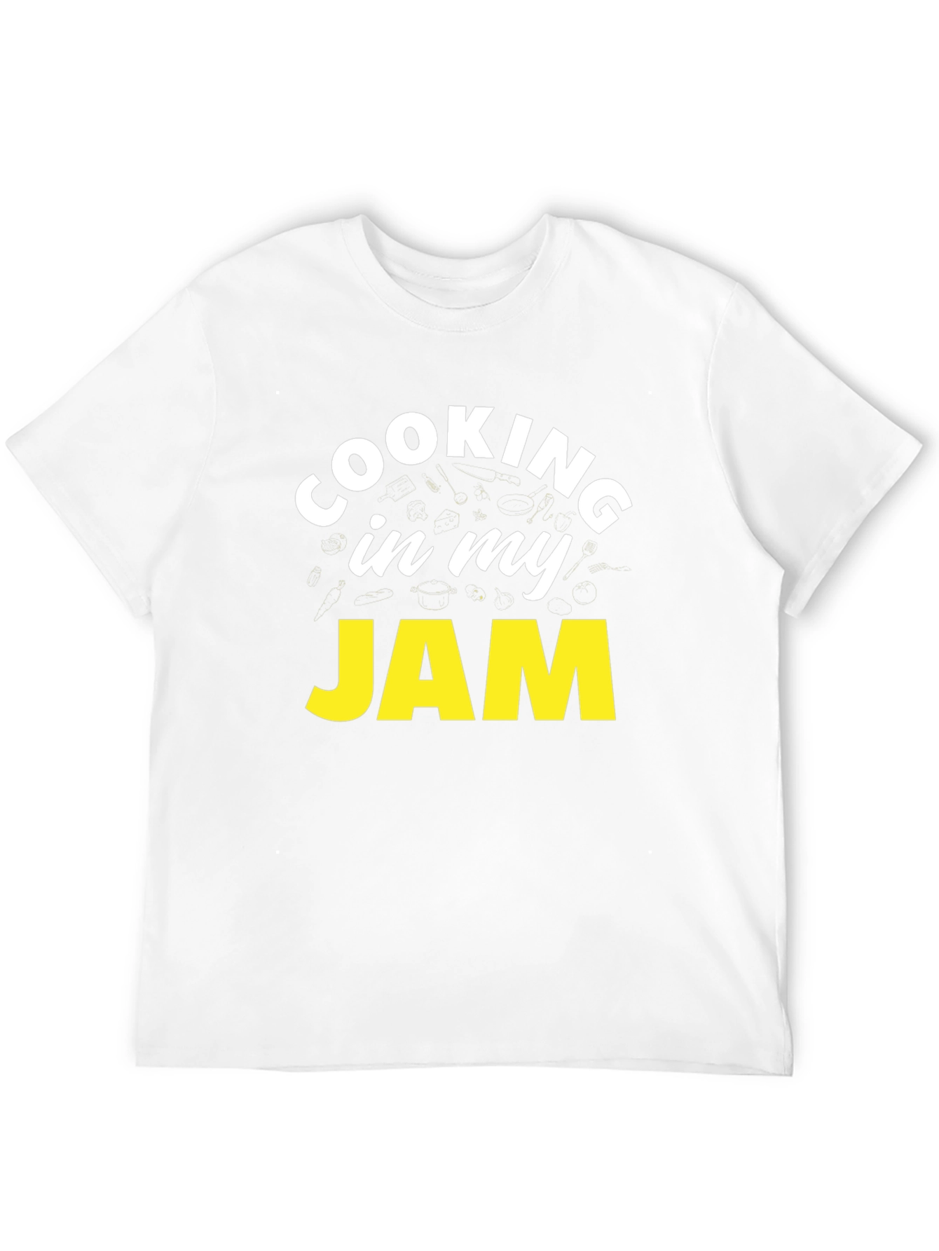 Cooking In My Jam Black Graphic Tee