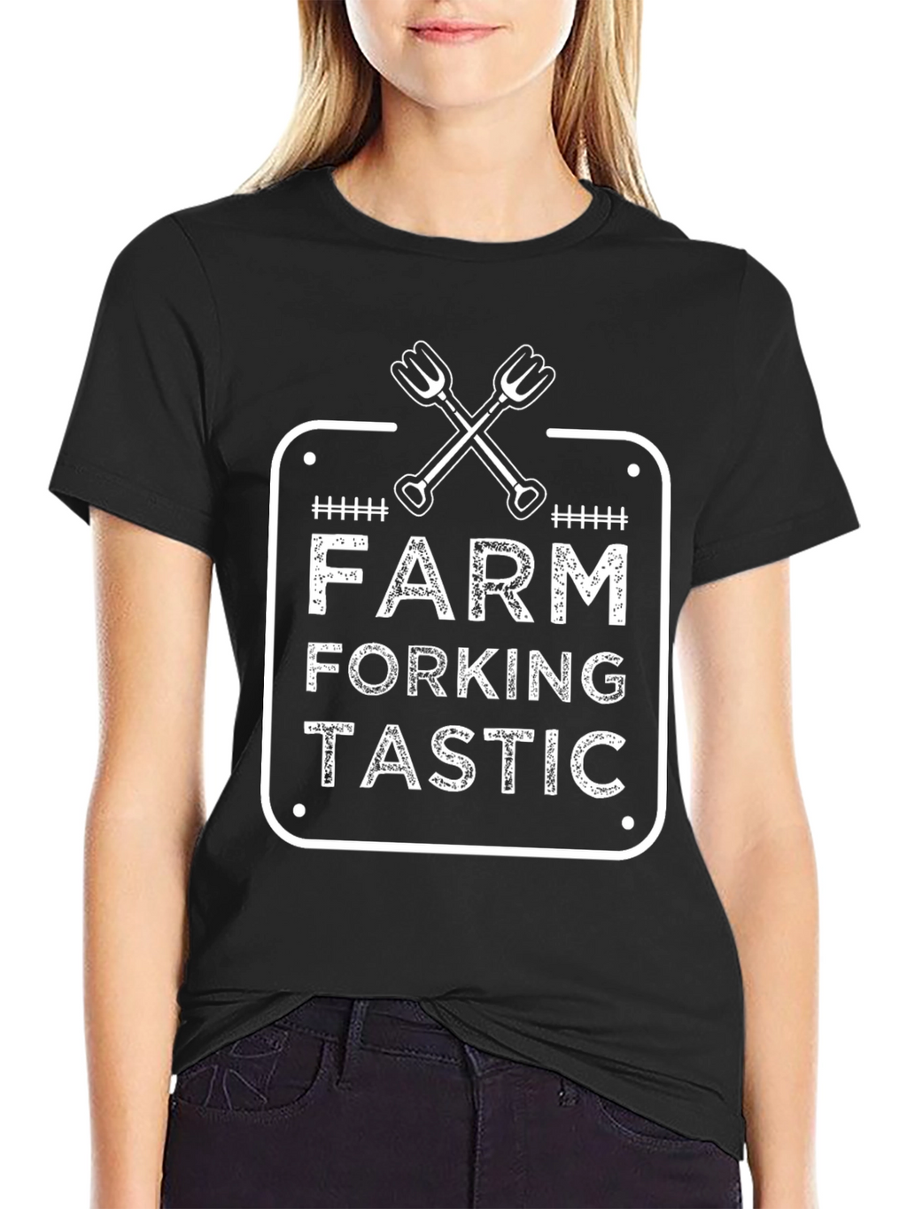 Farm Forking Tastic Graphic Tee - Black