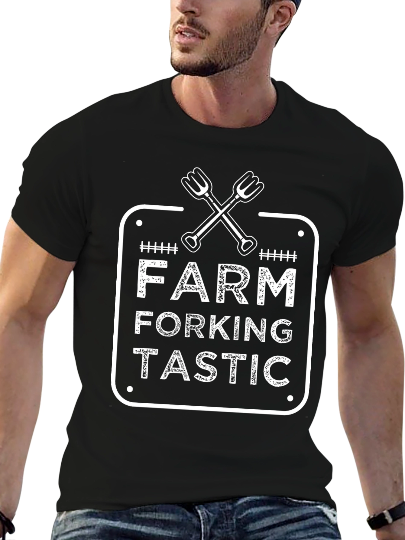 Farm Forking Tastic Graphic Tee - Black