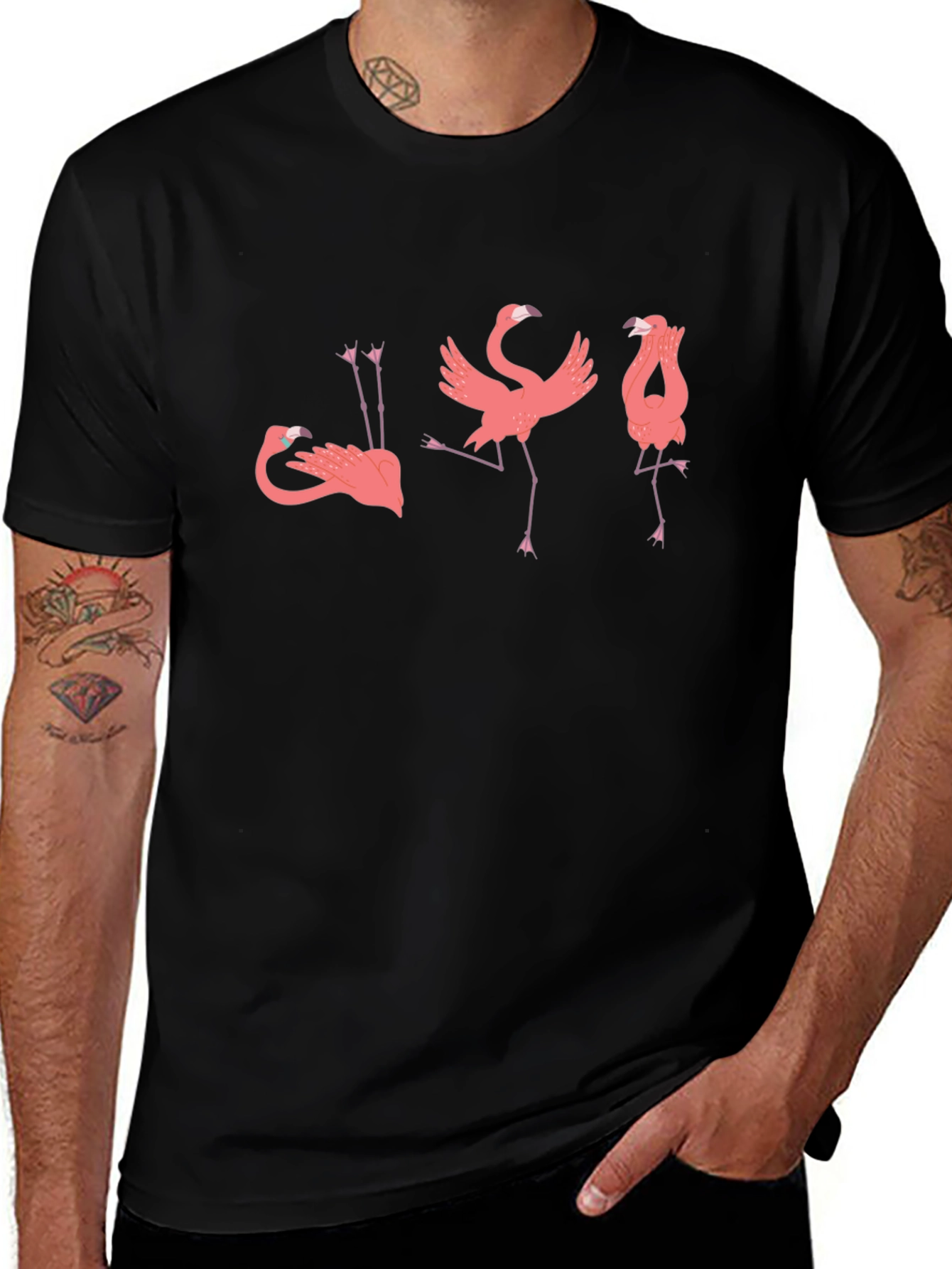 Flamingo Yoga Pose T-Shirt