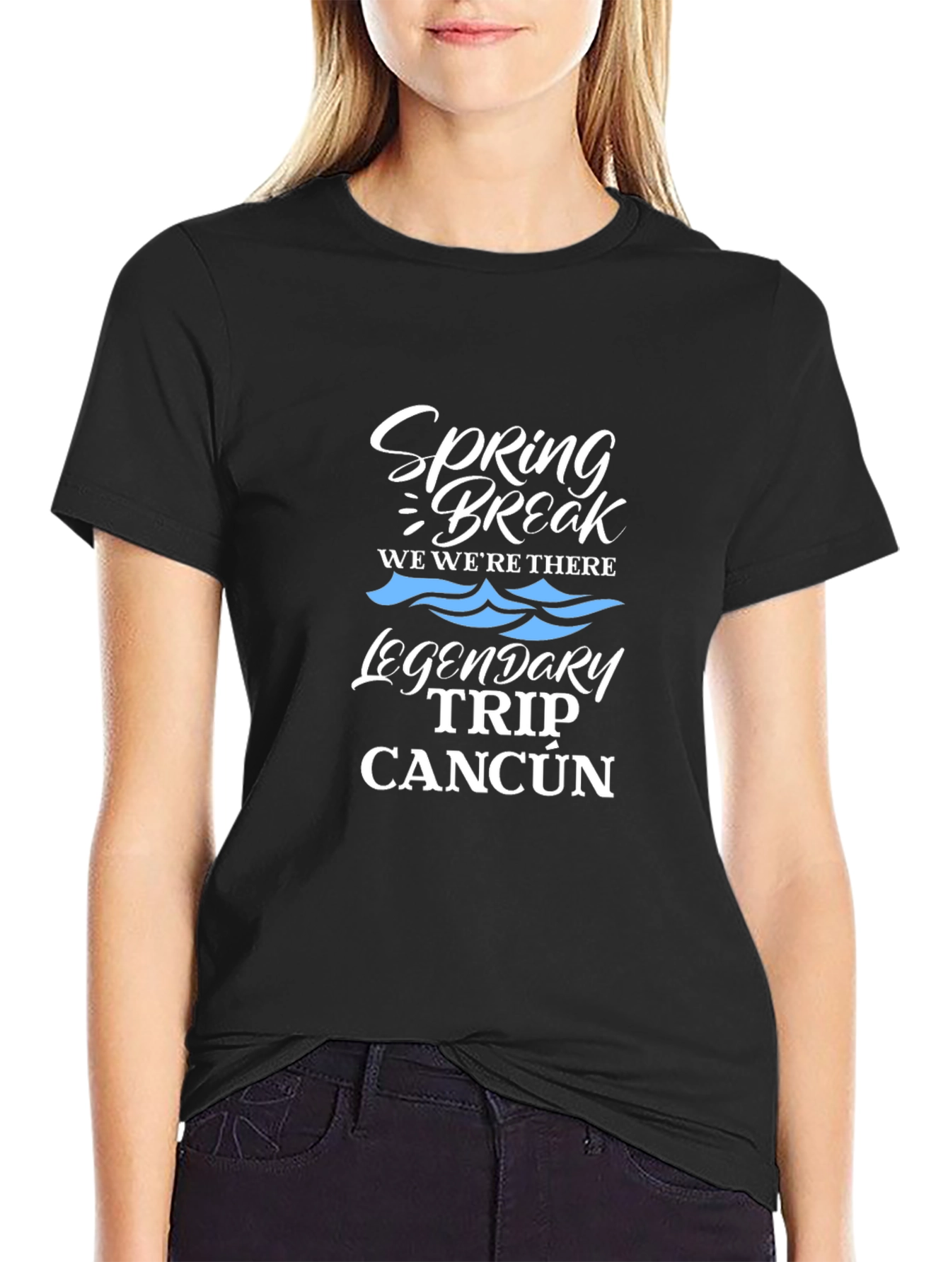 Spring Break Cancun Trip Black T-Shirt