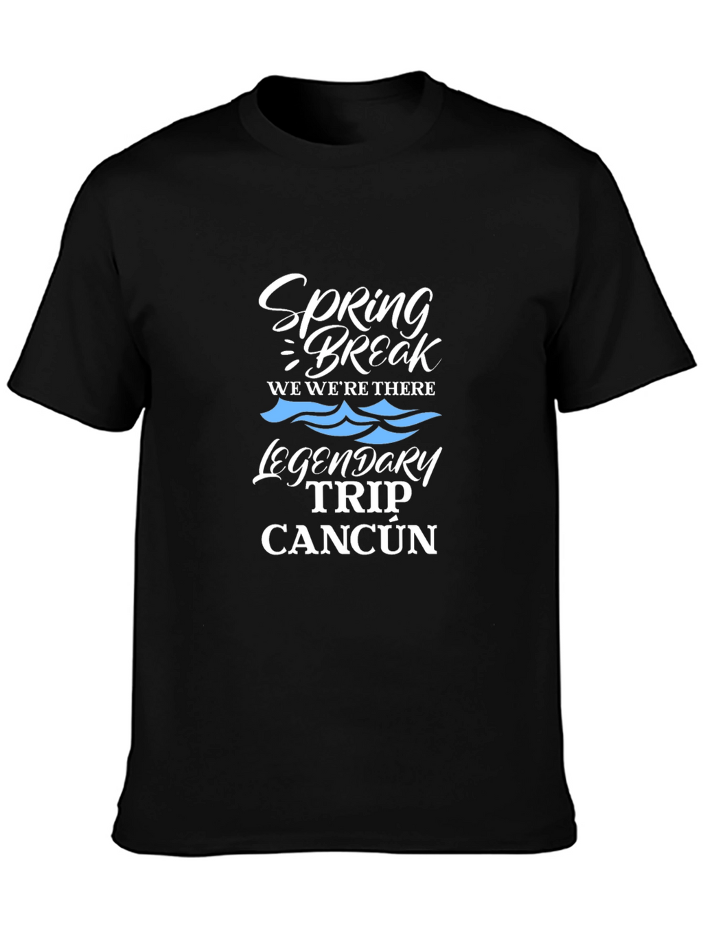 Spring Break Cancun Trip Black T-Shirt