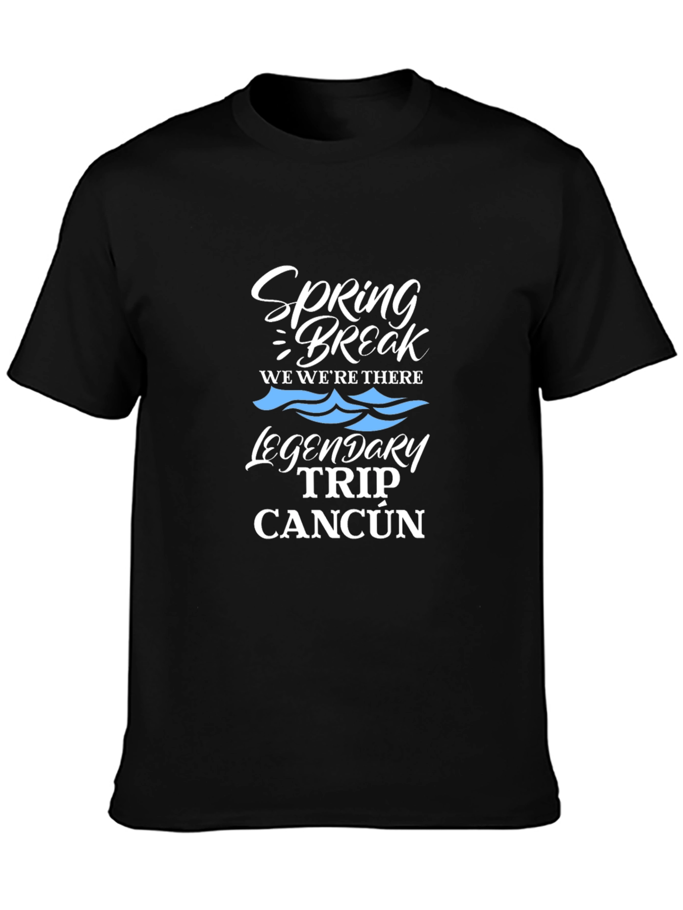 Spring Break Cancun Trip Black T-Shirt