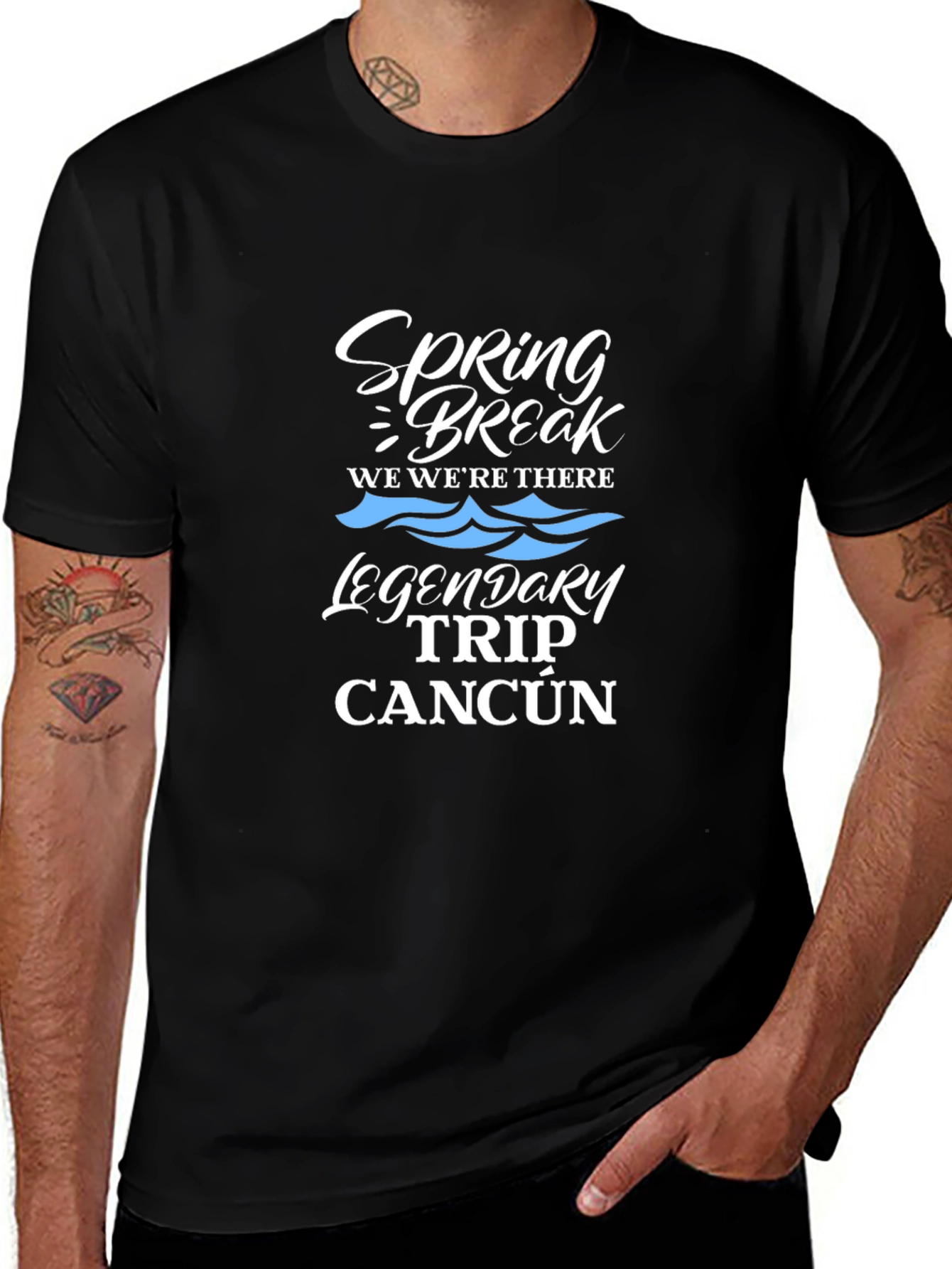 Spring Break Cancun Trip Black T-Shirt