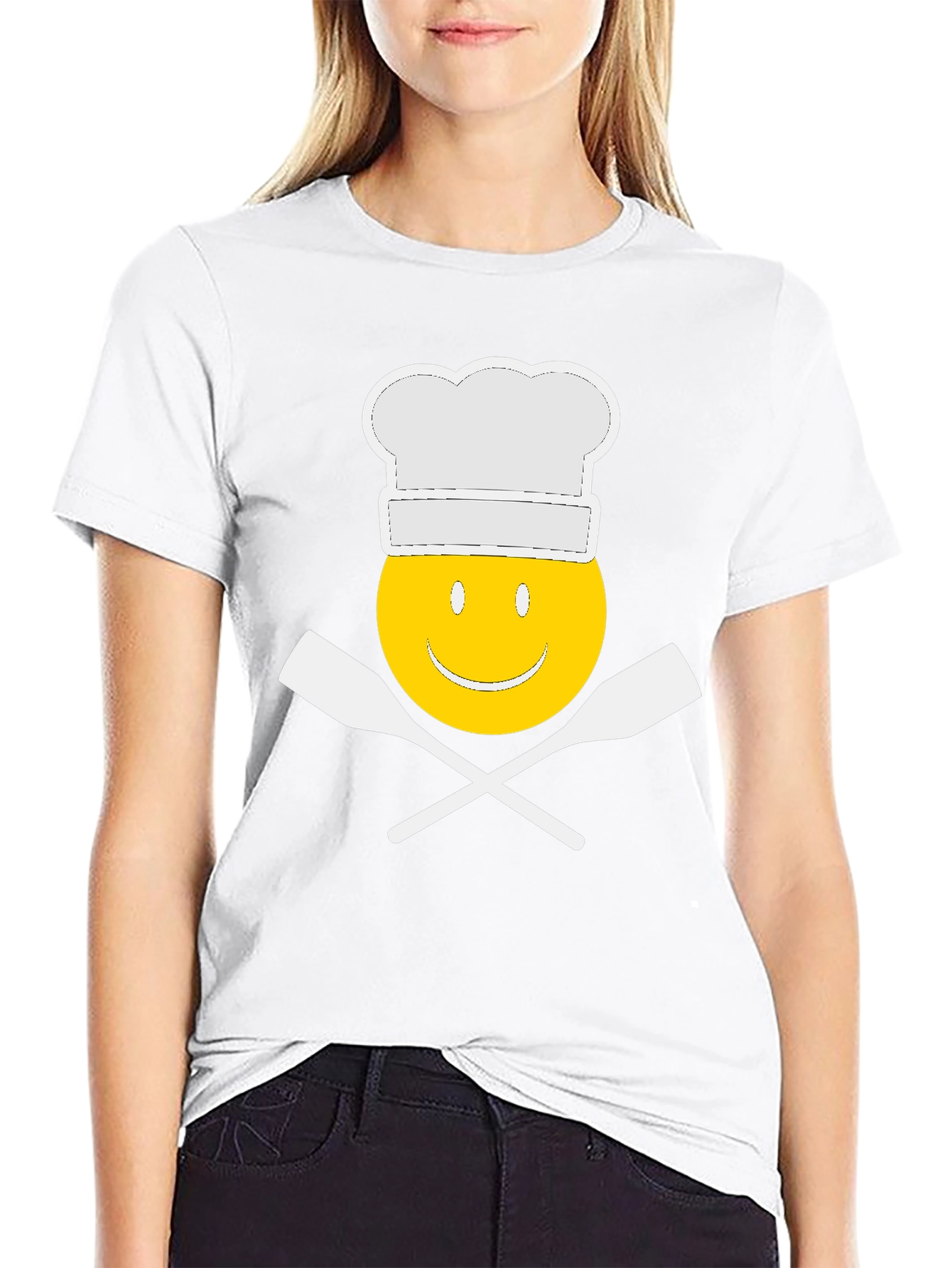 Chef Emoji Graphic T-Shirt Funny Cooking Tee