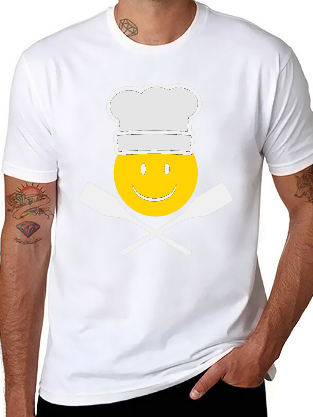 Chef Emoji Graphic T-Shirt Funny Cooking Tee