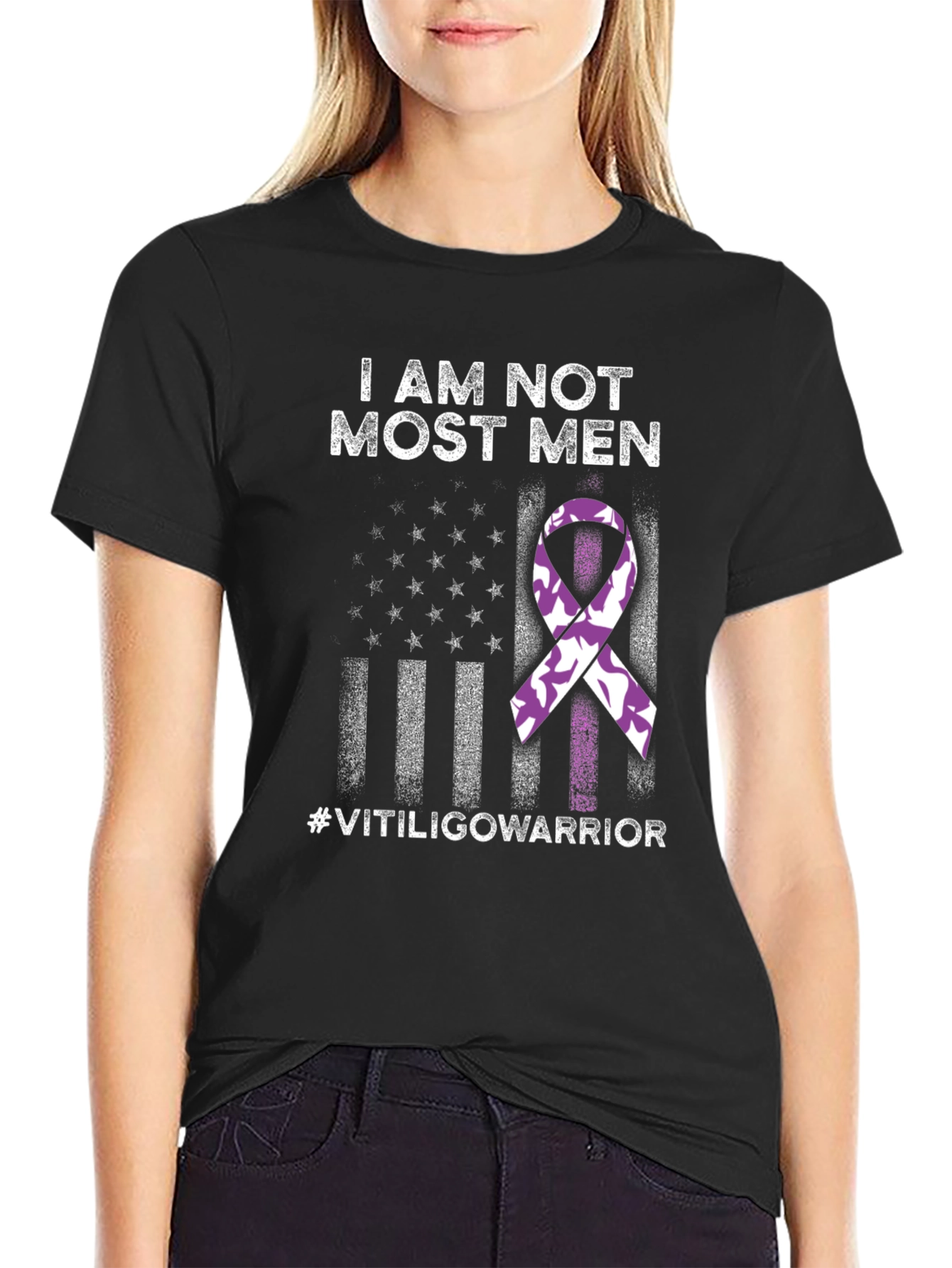 I Am Not Most Men Vitiligo Warrior T-Shirt