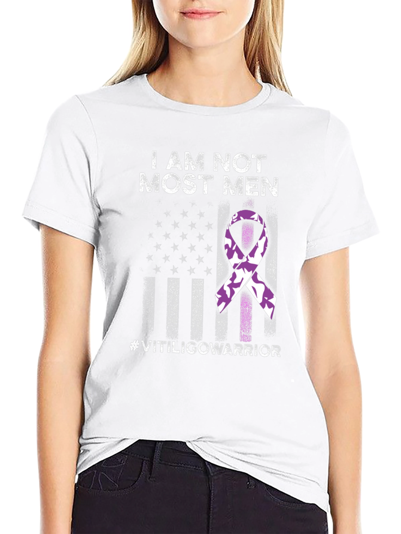 I Am Not Most Men Vitiligo Warrior T-Shirt