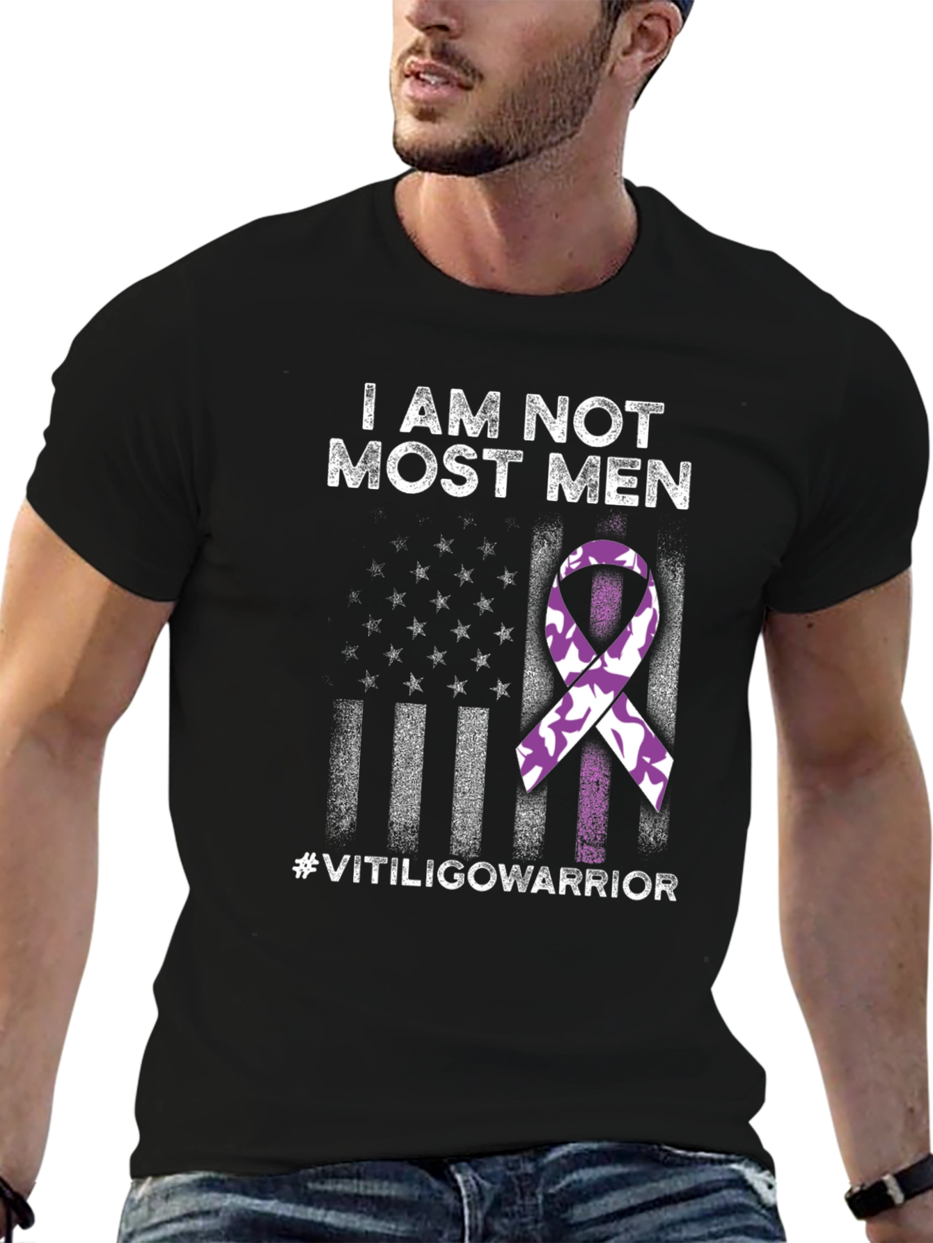 I Am Not Most Men Vitiligo Warrior T-Shirt