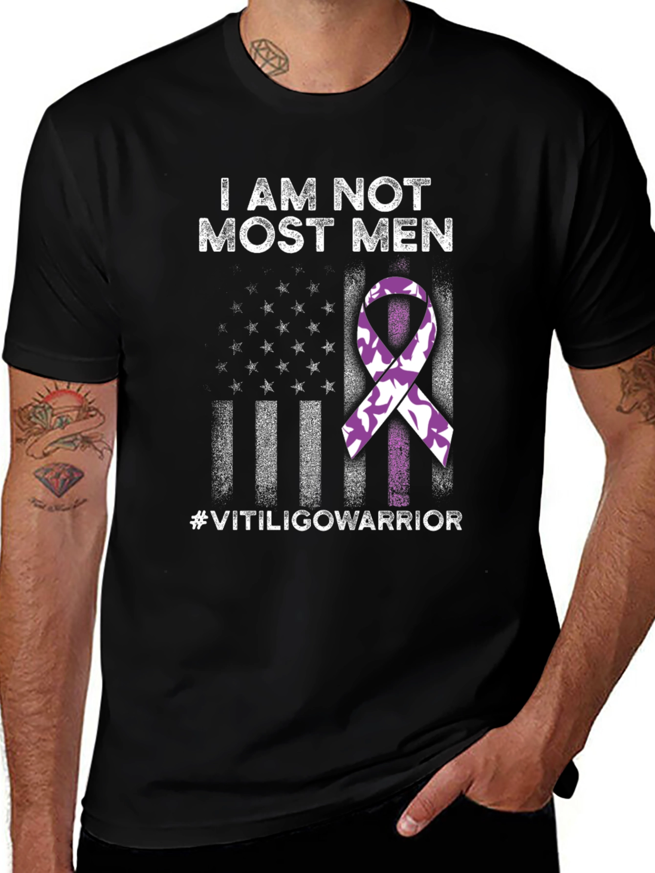 I Am Not Most Men Vitiligo Warrior T-Shirt