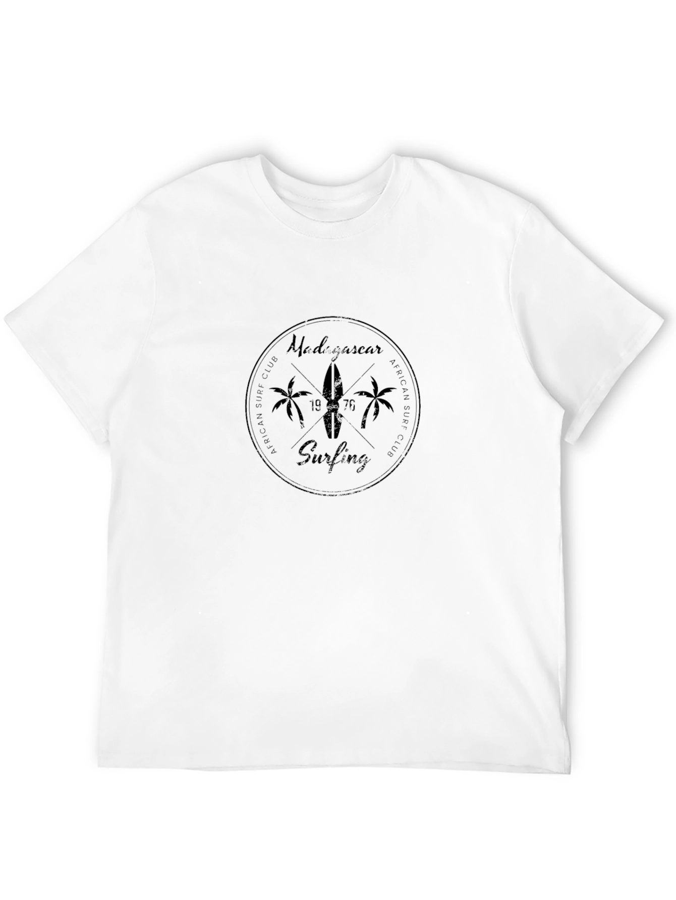 Madagascar African Surf Club Black T-Shirt