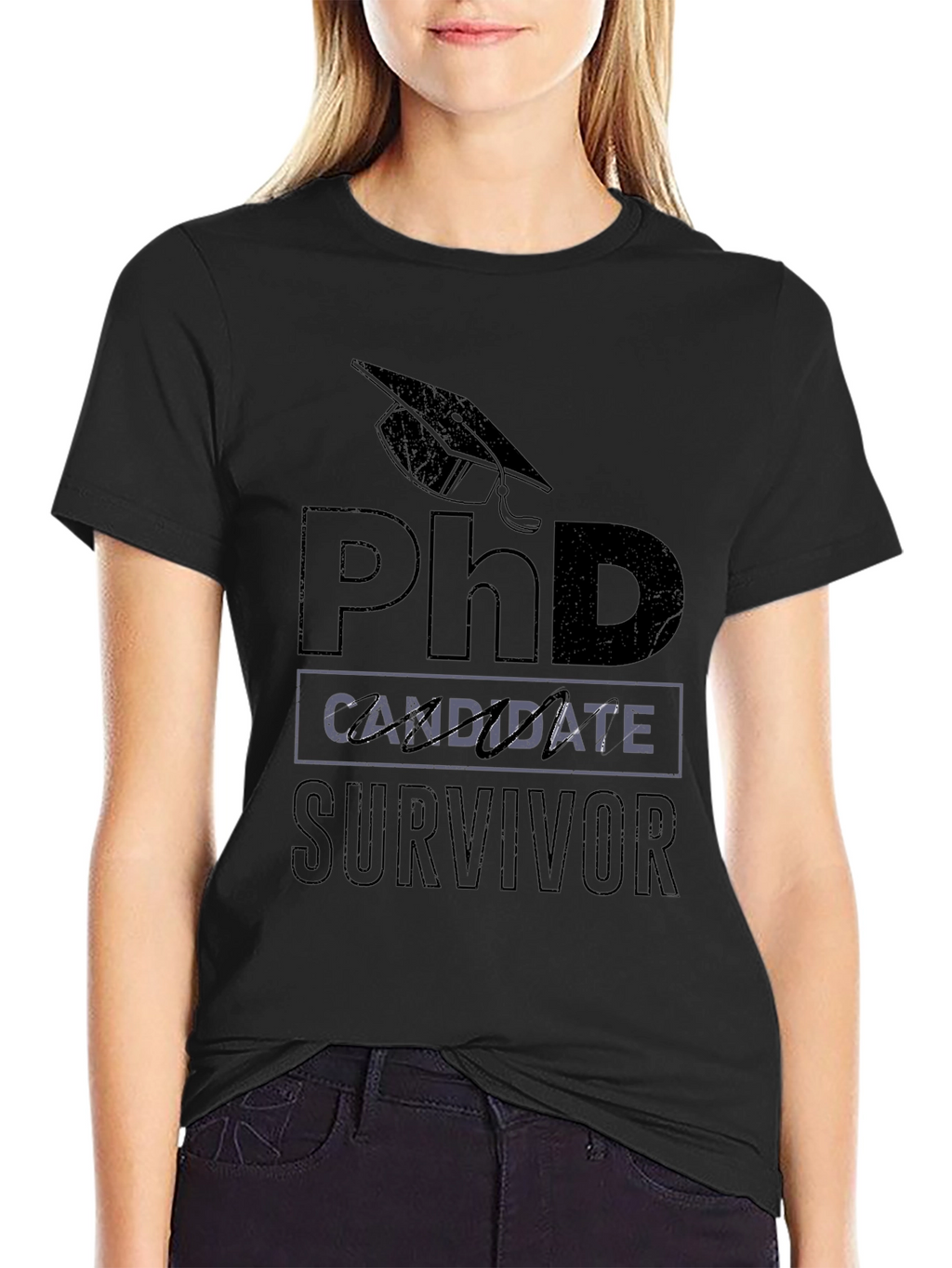 PhD Candidate Survivor Graphic T-Shirt