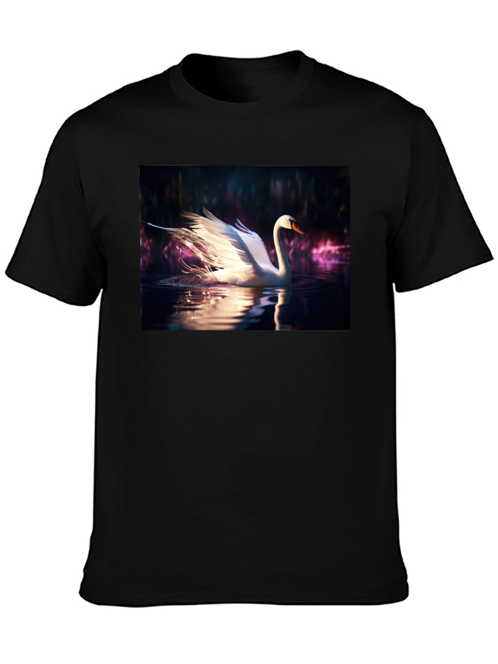 Swan Lake Graphic Tee - Mens Black T-Shirt
