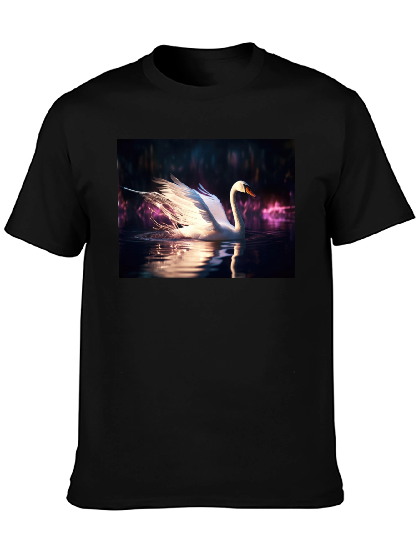 Swan Lake Graphic Tee - Mens Black T-Shirt