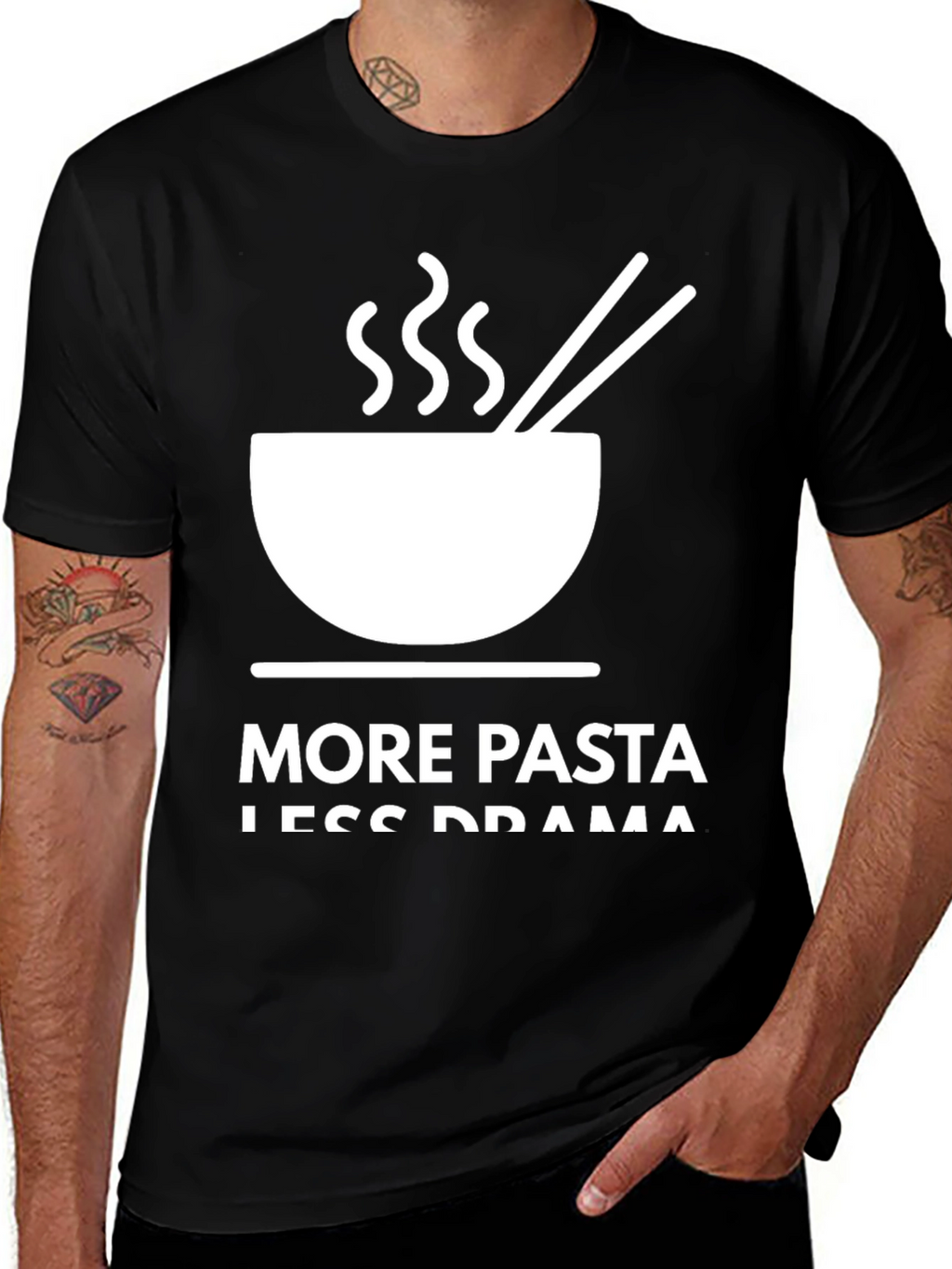 More Pasta Less Drama Graphic Tee