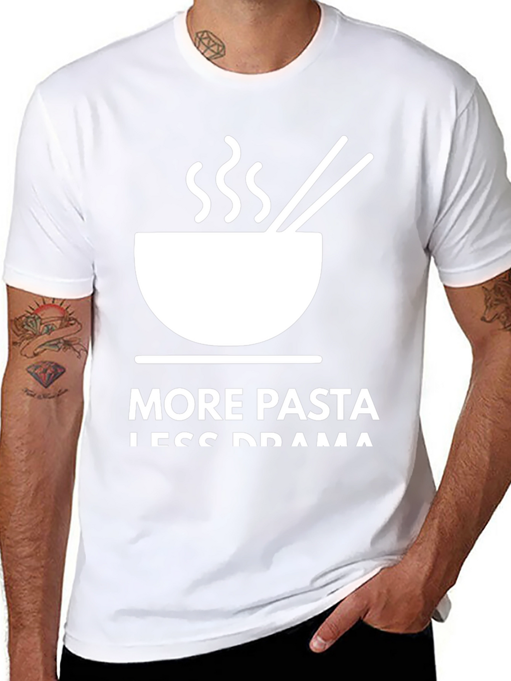 More Pasta Less Drama Graphic Tee