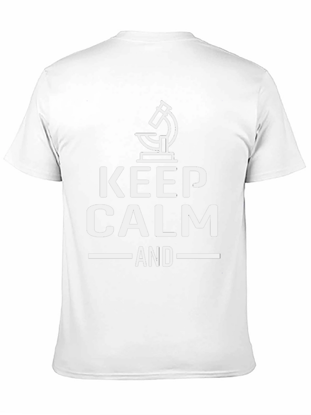 Keep Calm And Microscope Black T-Shirt