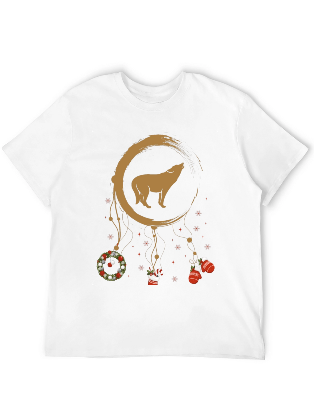 Wolf Moon Dreamcatcher Christmas T-Shirt