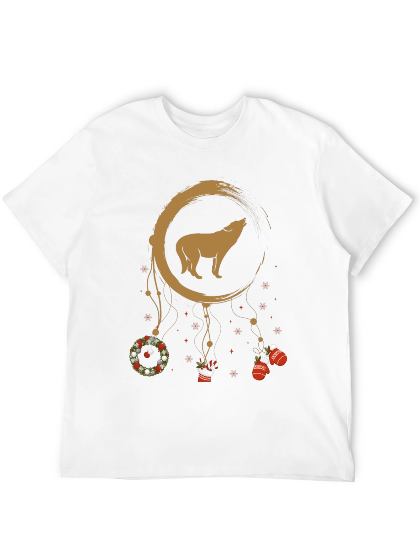 Wolf Moon Dreamcatcher Christmas T-Shirt